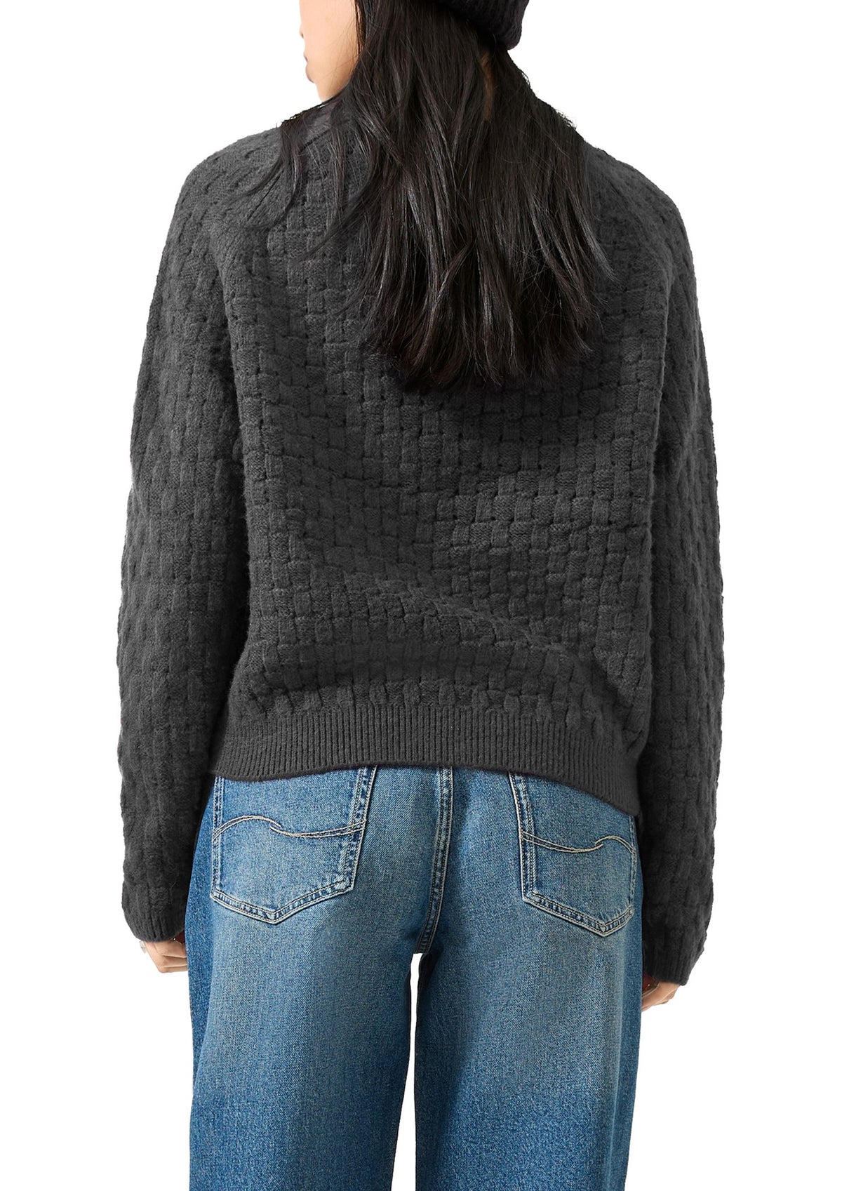 QS by S.Oliver Damen Pullover W Grey/Black
