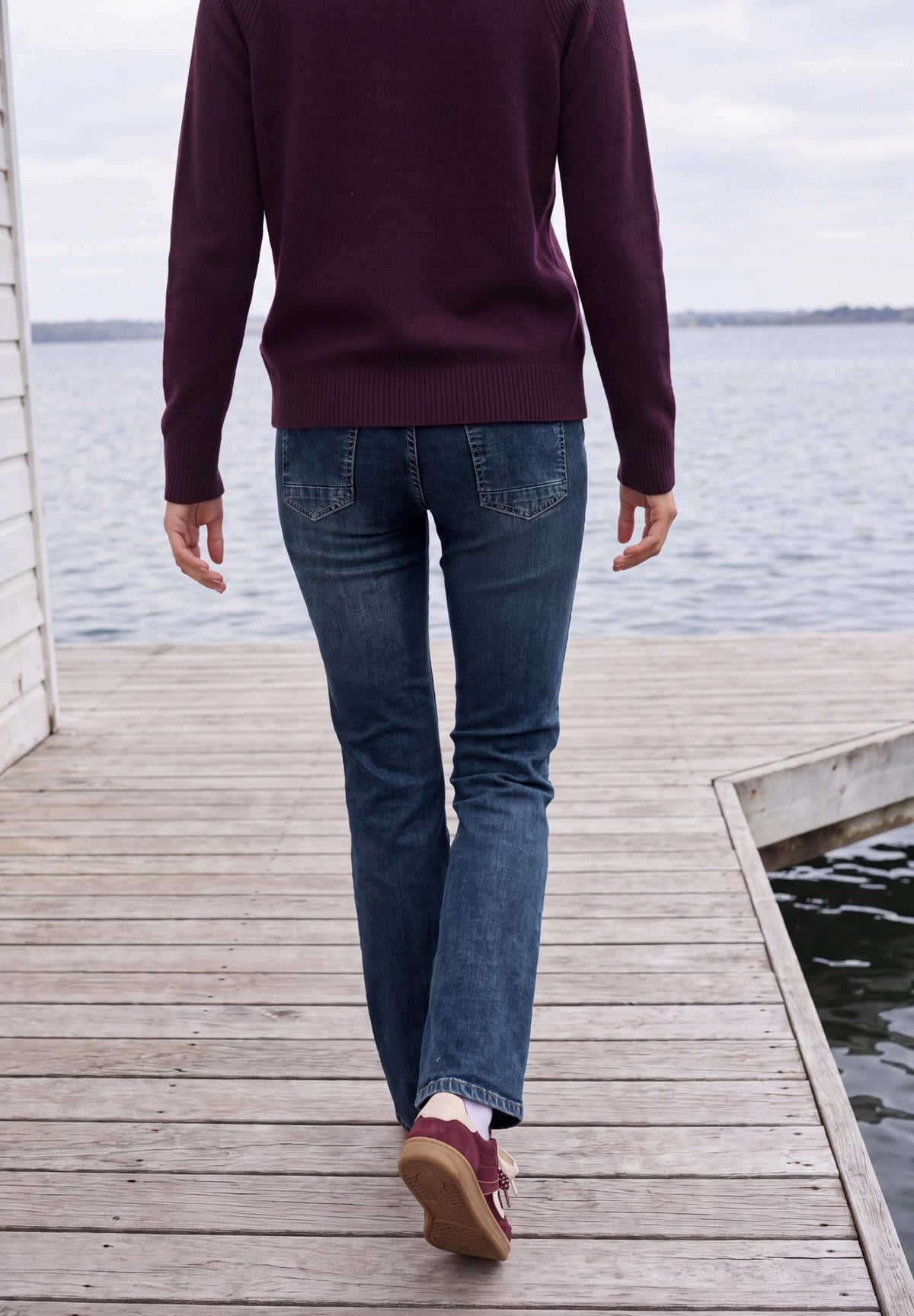 Cecil Damen Hosen  Mid Blue