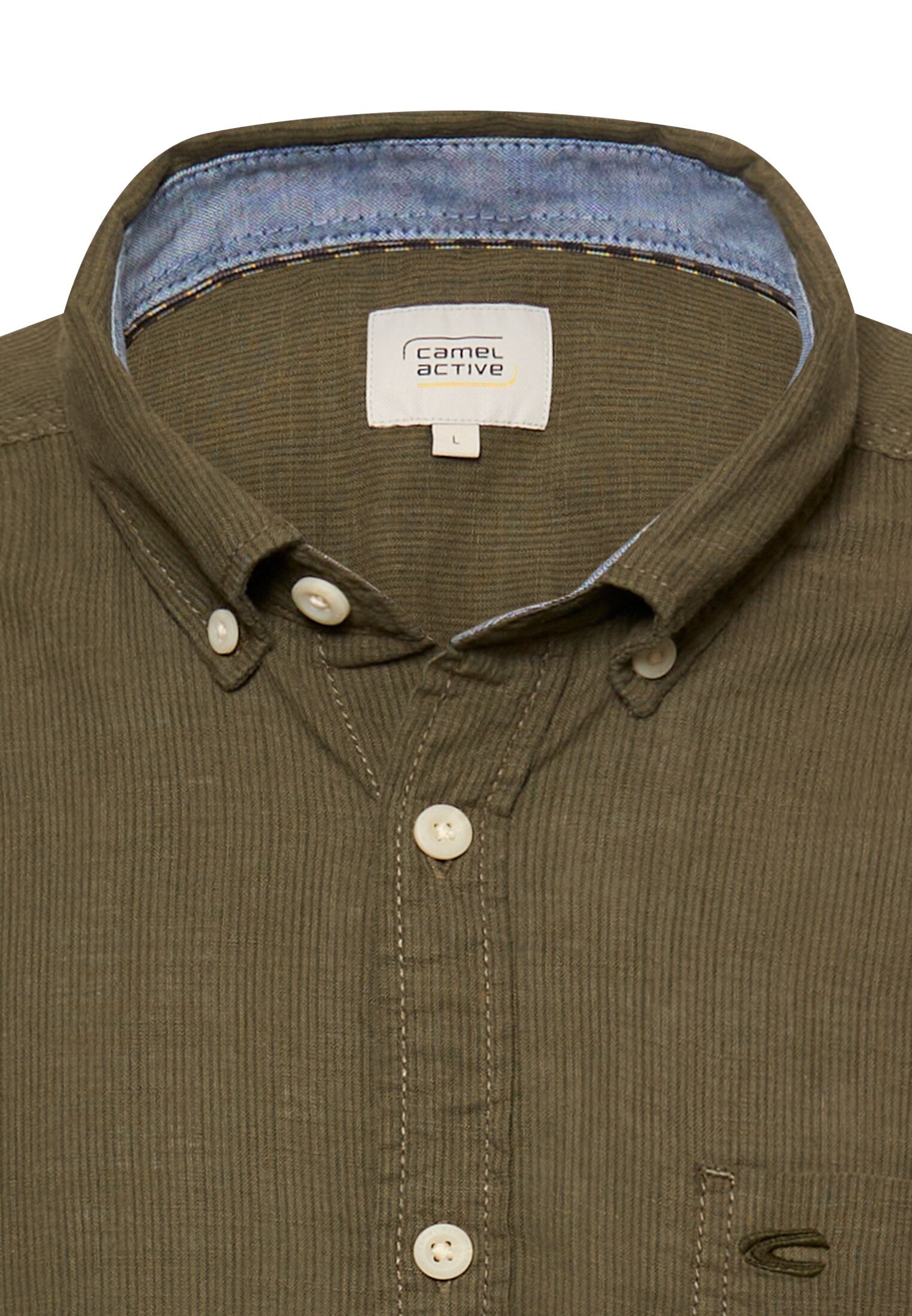 Camel active Herren Hemden kurz  Deep Olive