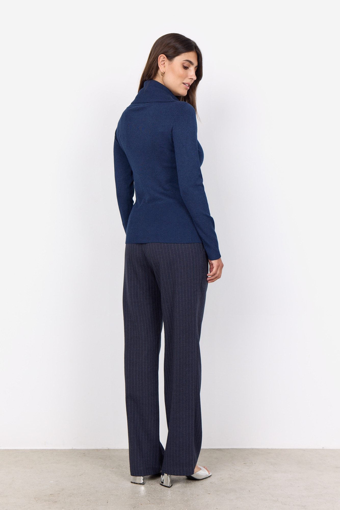 Soya Concept Damen Pullover Blue Iris Melan
