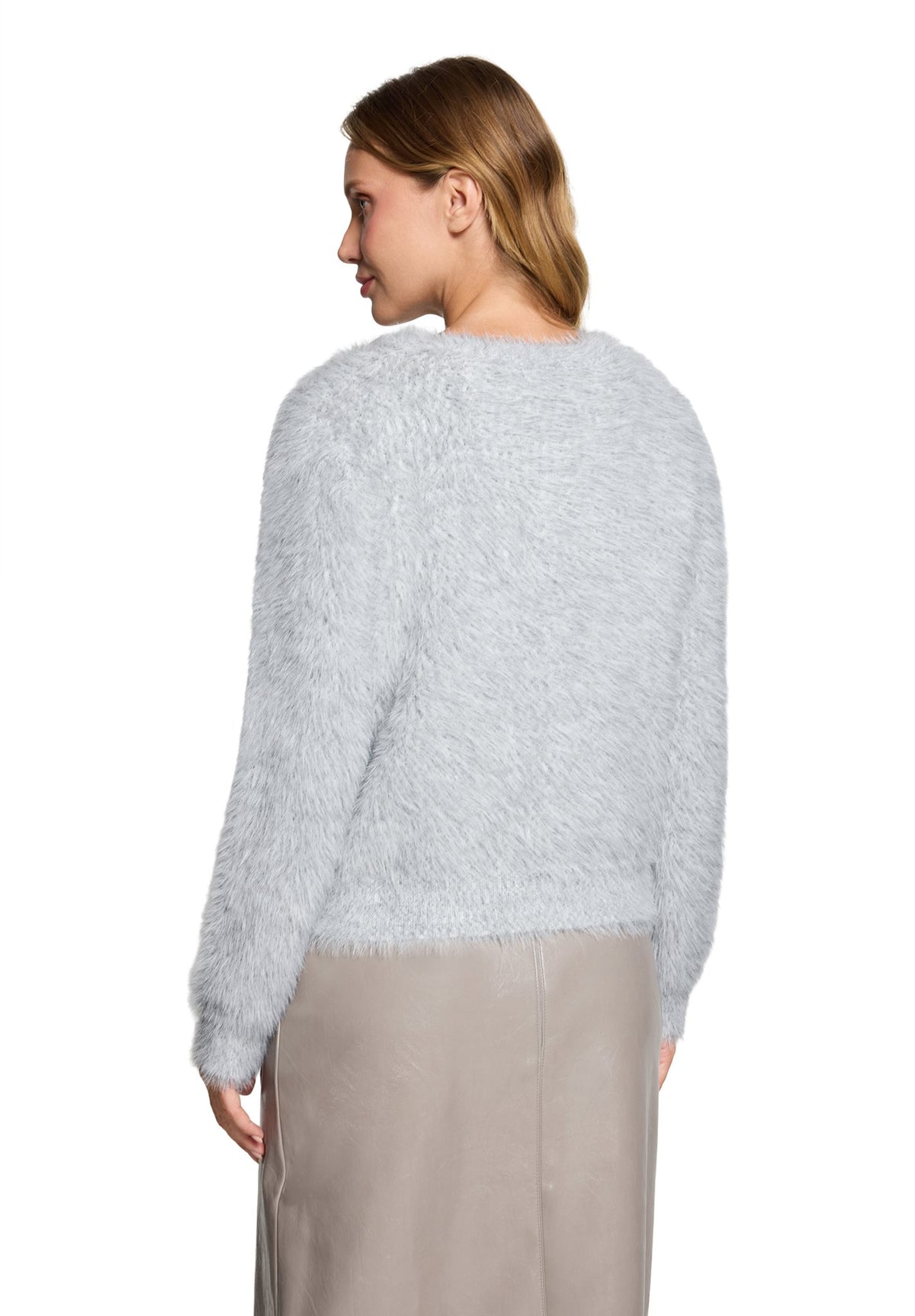 Cartoon Damen Strickjacken Middle Grey Mel