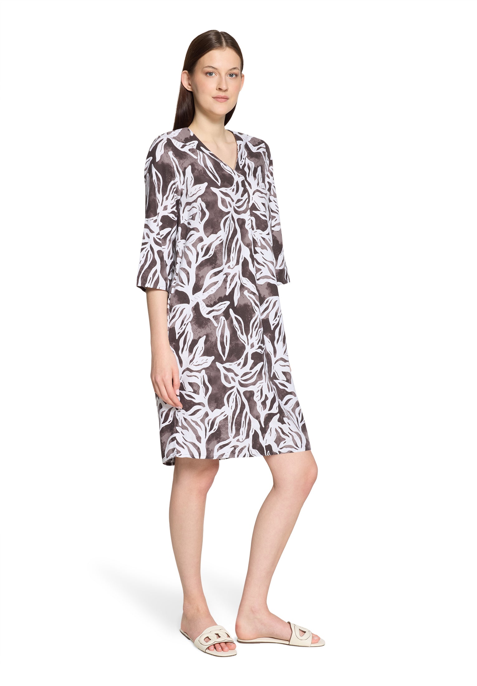 Cartoon Damen Kleider Cream/Brown