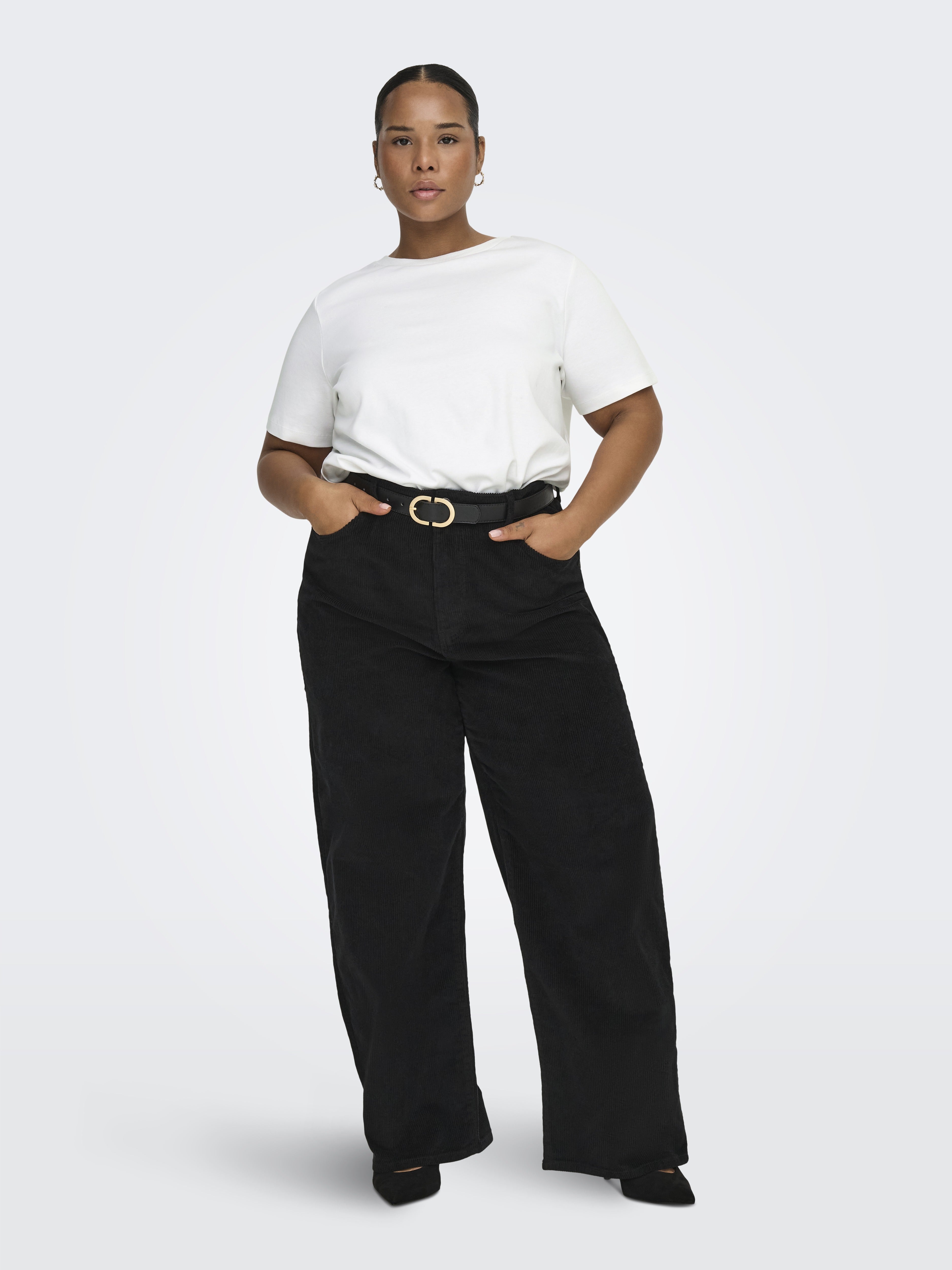 Only Carmakoma Damen T-Shirts Bright White