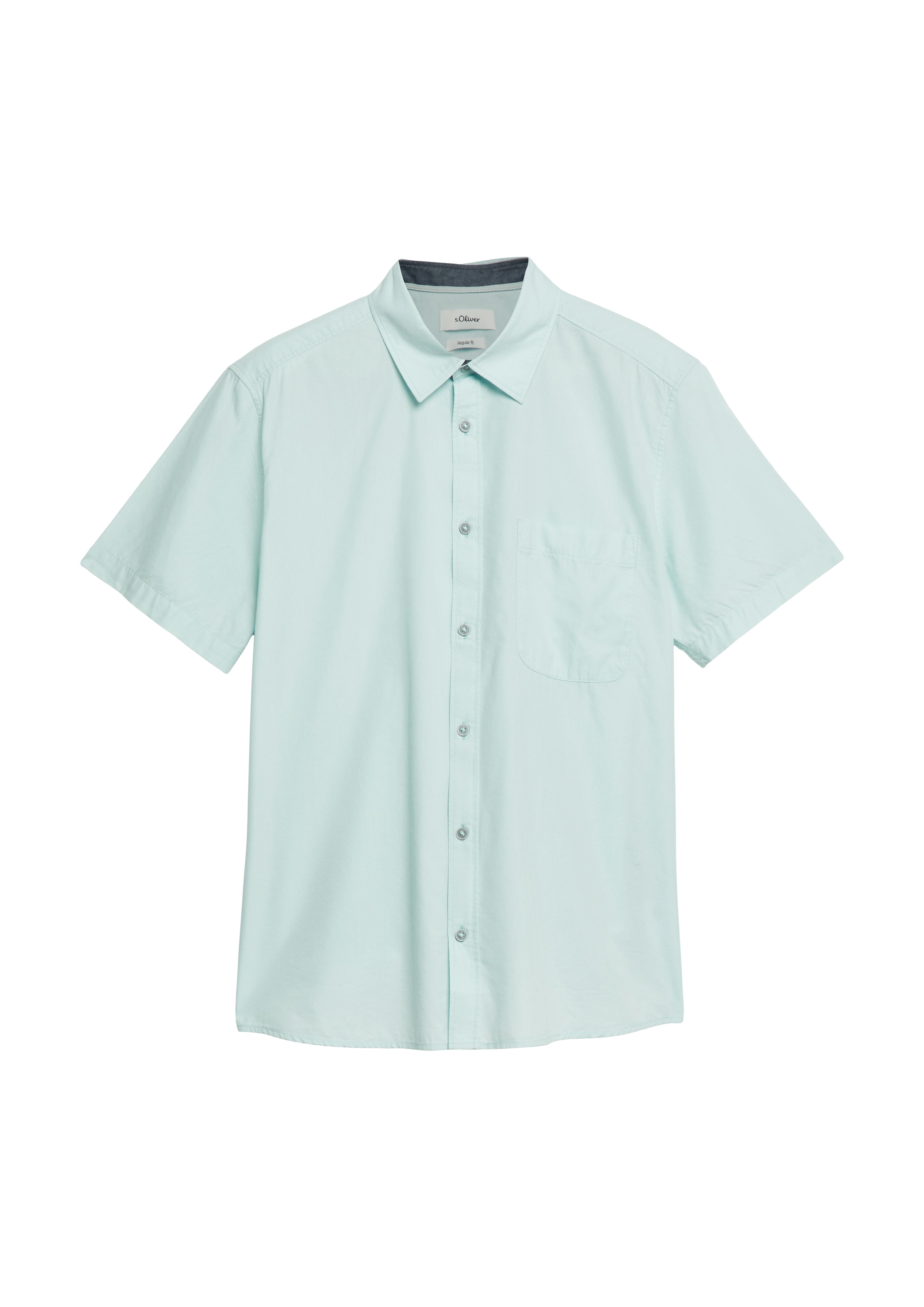 S. Oliver red Herren Hemden kurz Blue Green