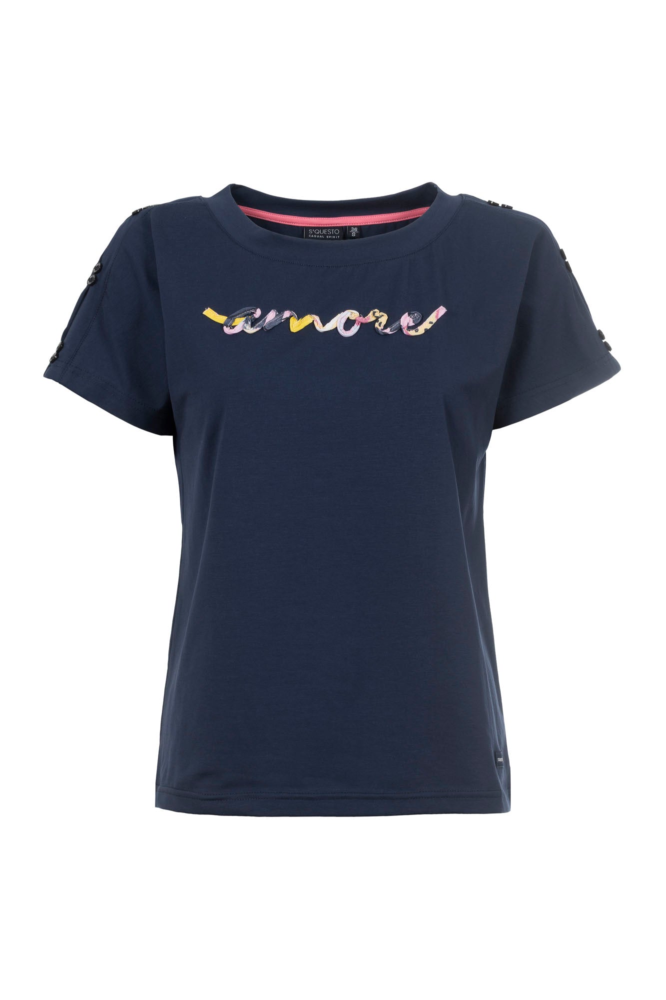 Soquesto Damen T-Shirts Rauchblau