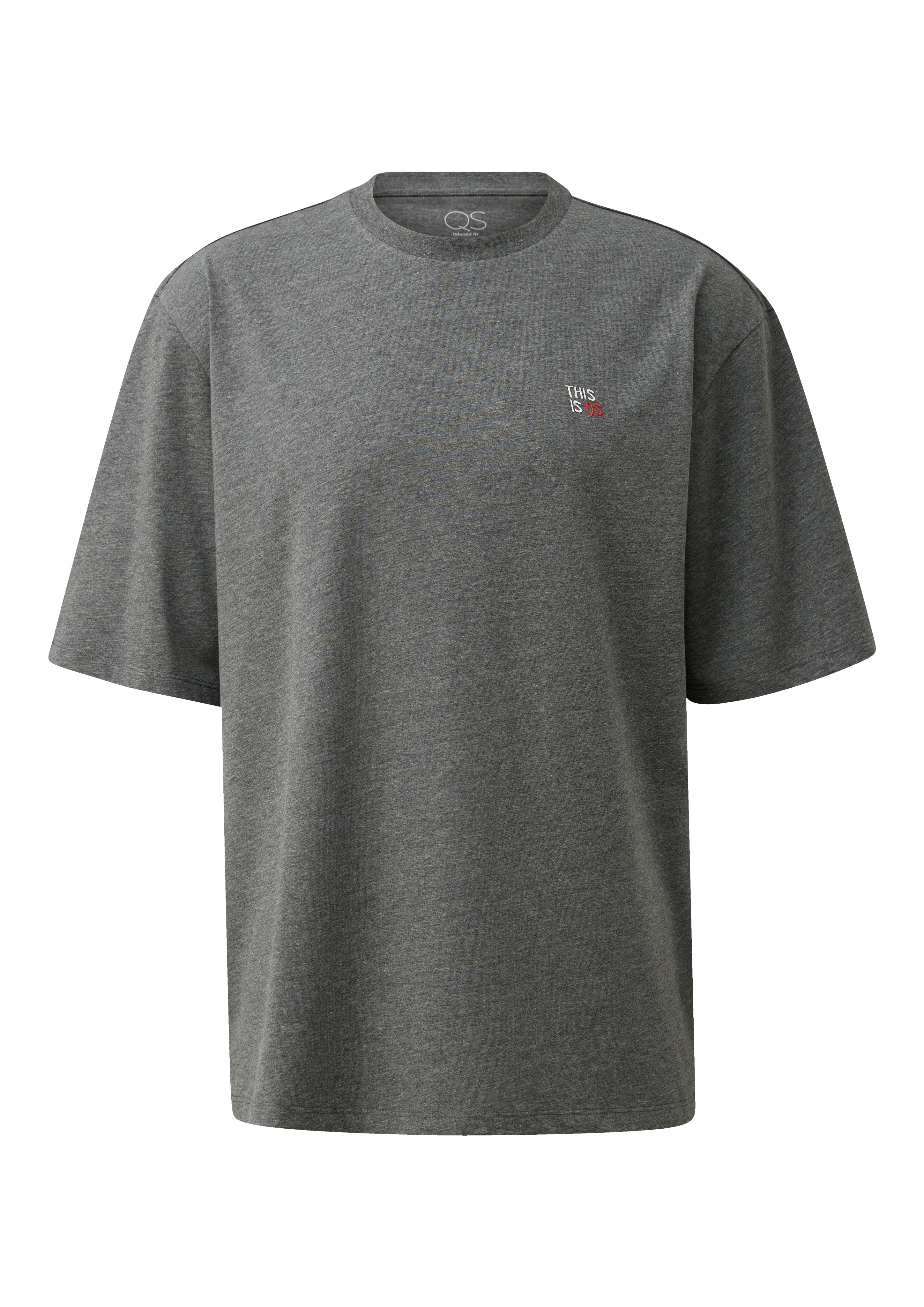 QS by S.Oliver Herren T-Shirts kurz Grey/Black