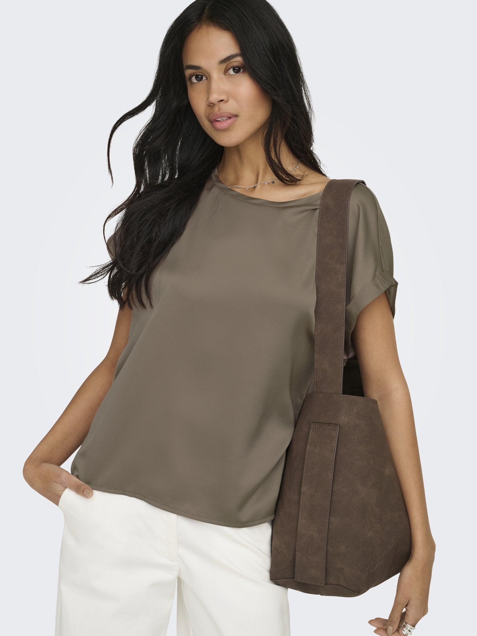 only Damen Tops Walnut