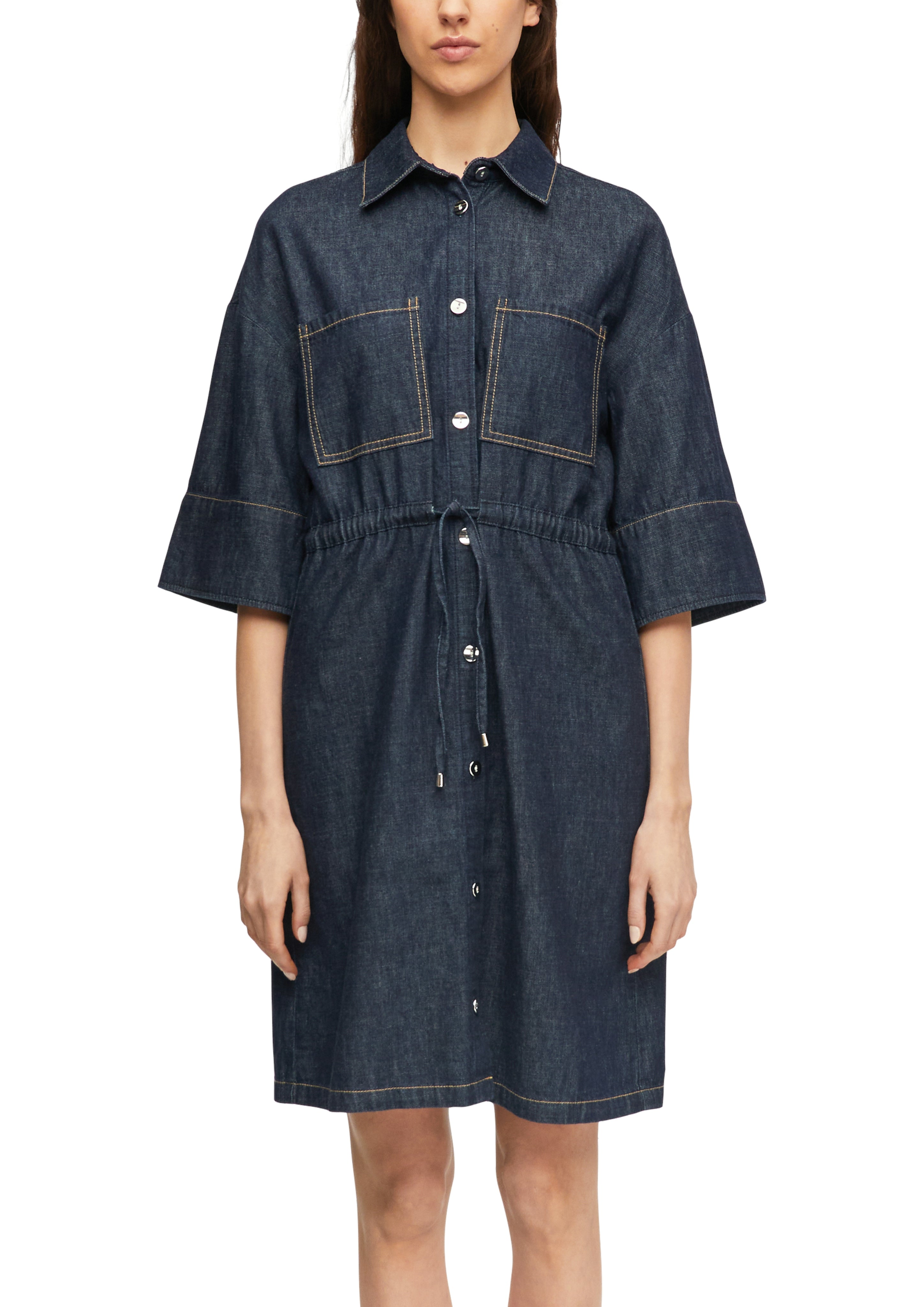Comma Damen Kleider Blue