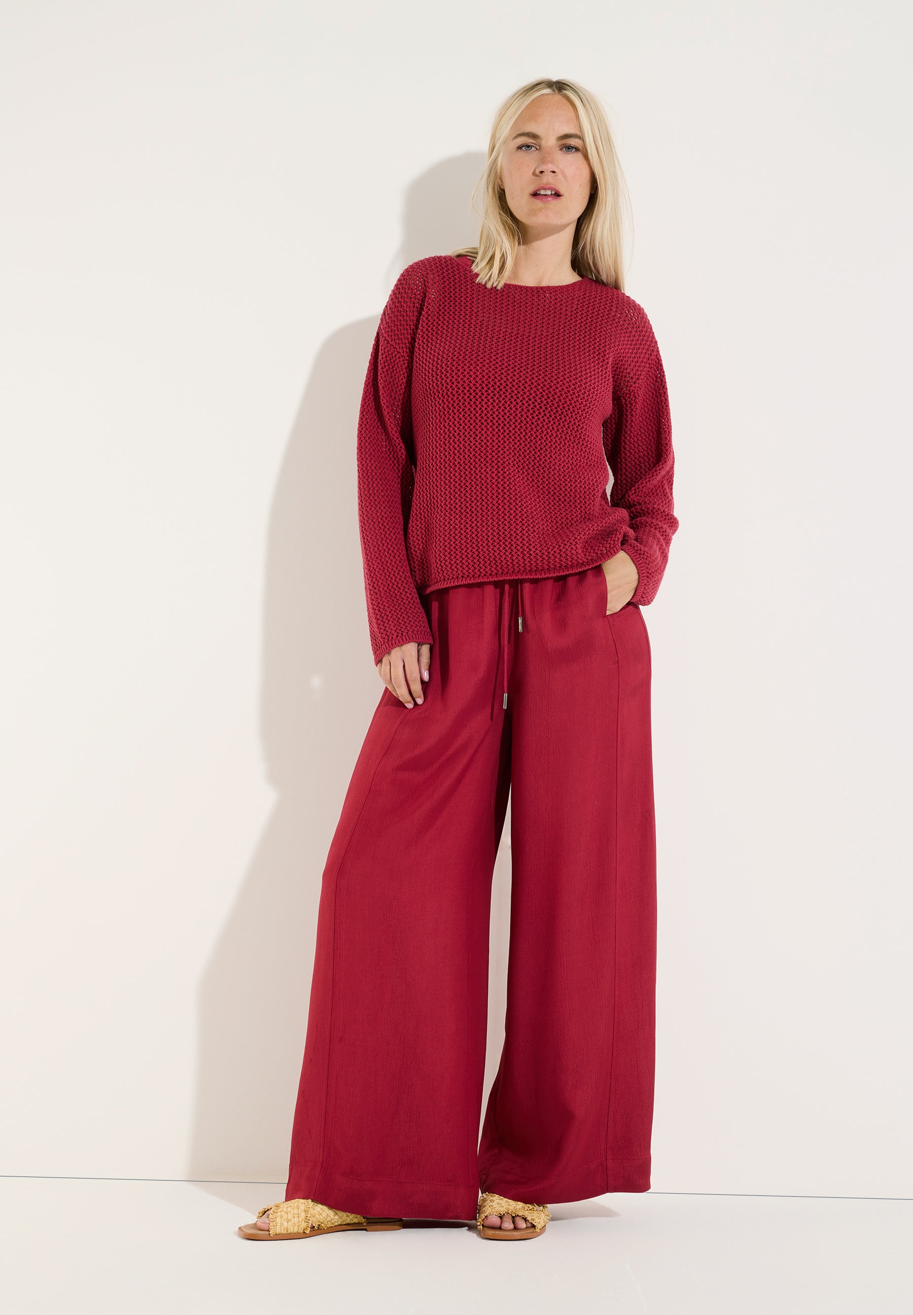More & More Damen Pullover  Red Pepper