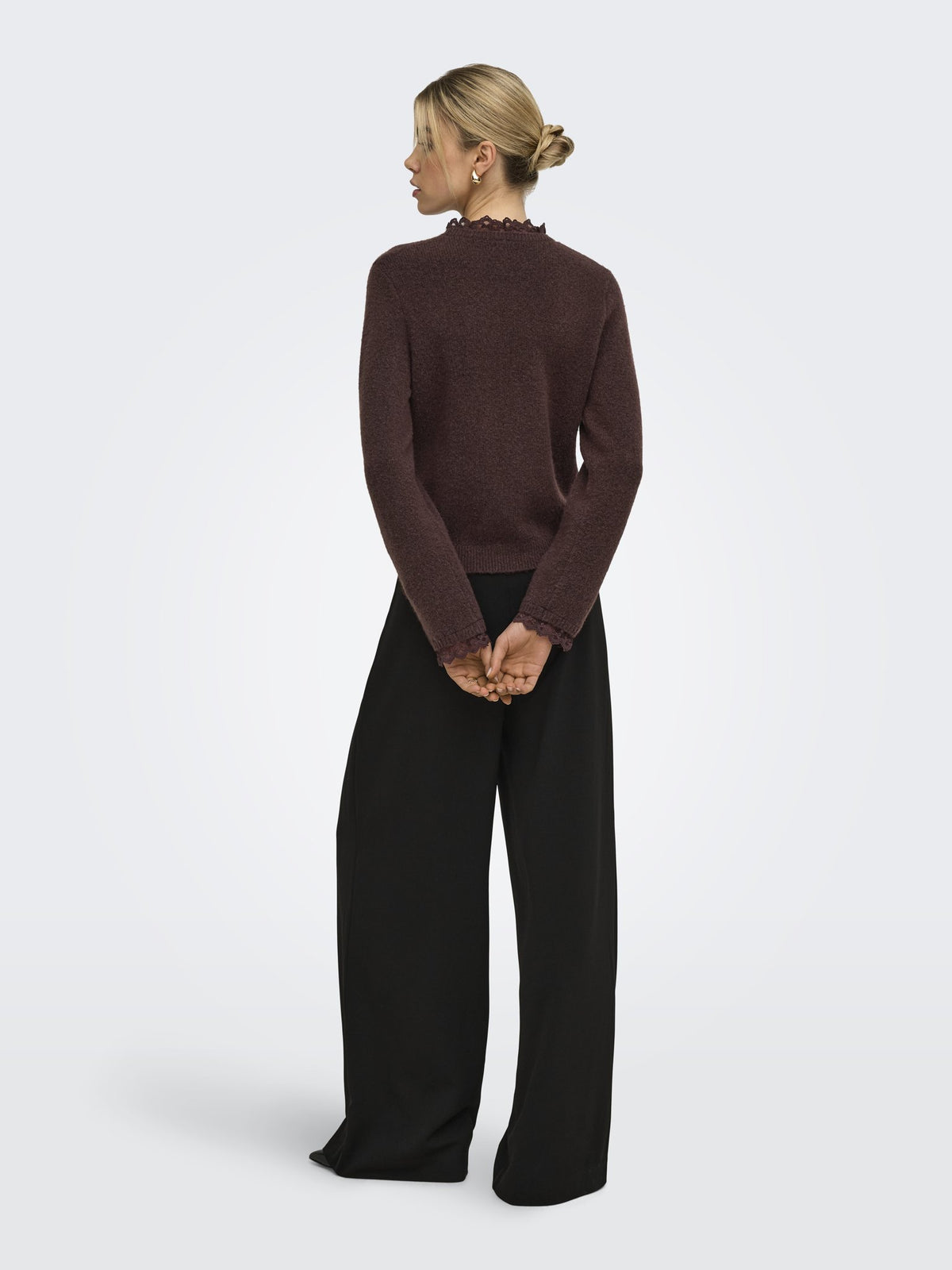 Only Damen Pullover Deep Mahogany/M