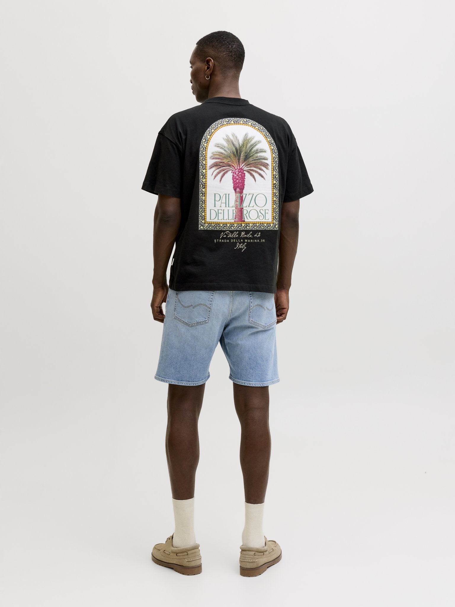 Jack & Jones Herren T-Shirts kurz Black