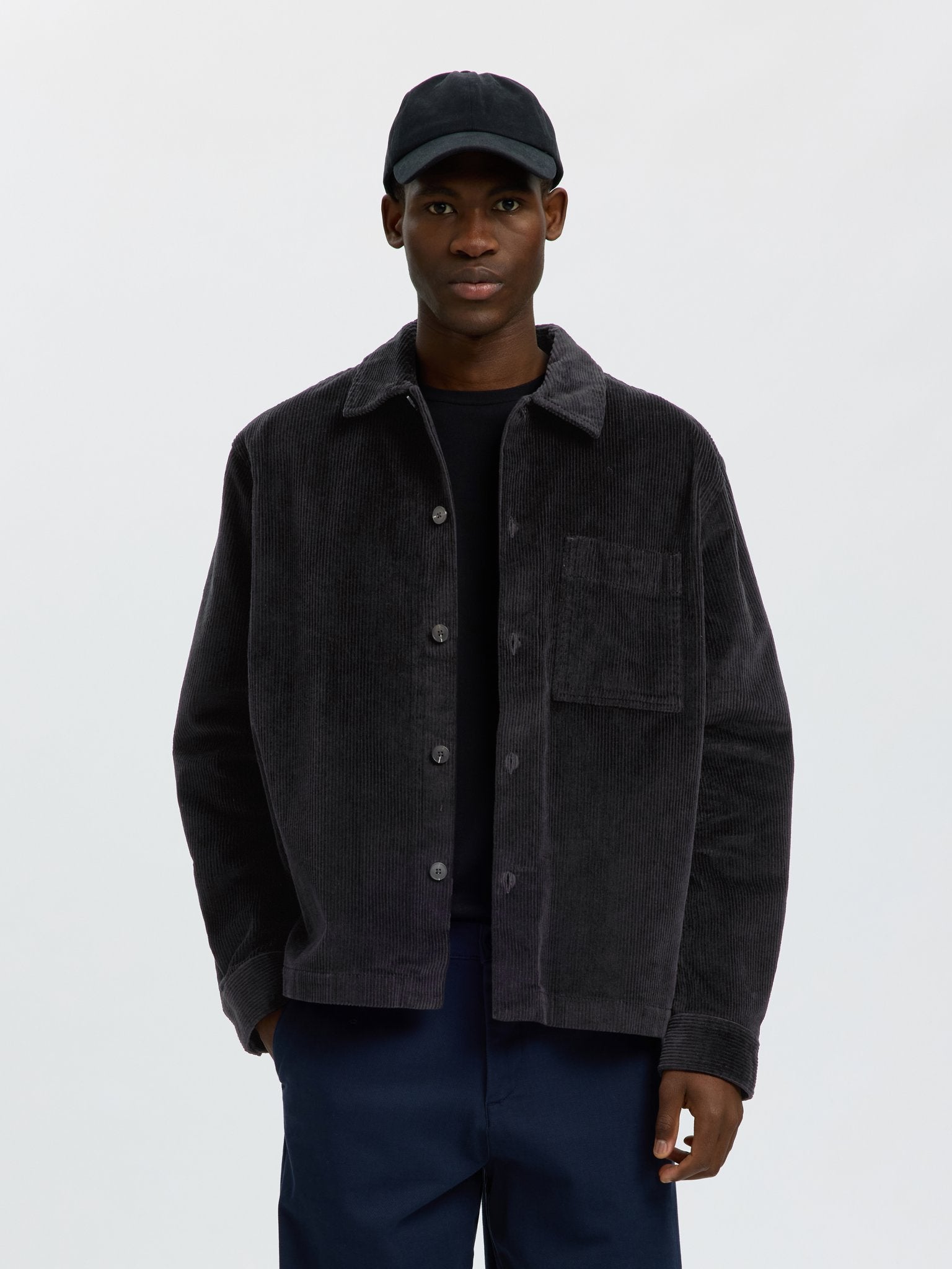 Selected homme Herren Hemden Black