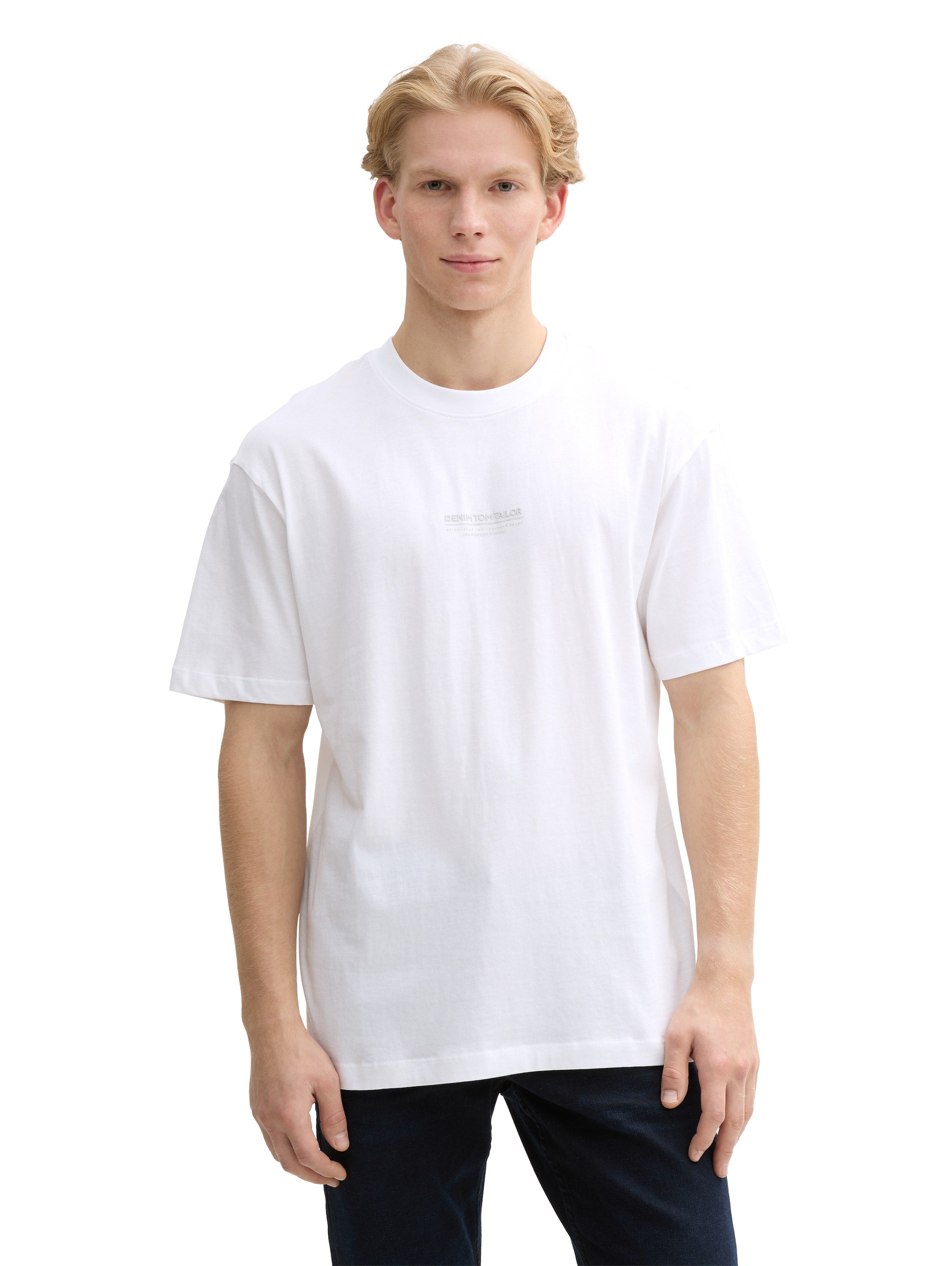 Tom Tailor denim Herren T-Shirts kurz White
