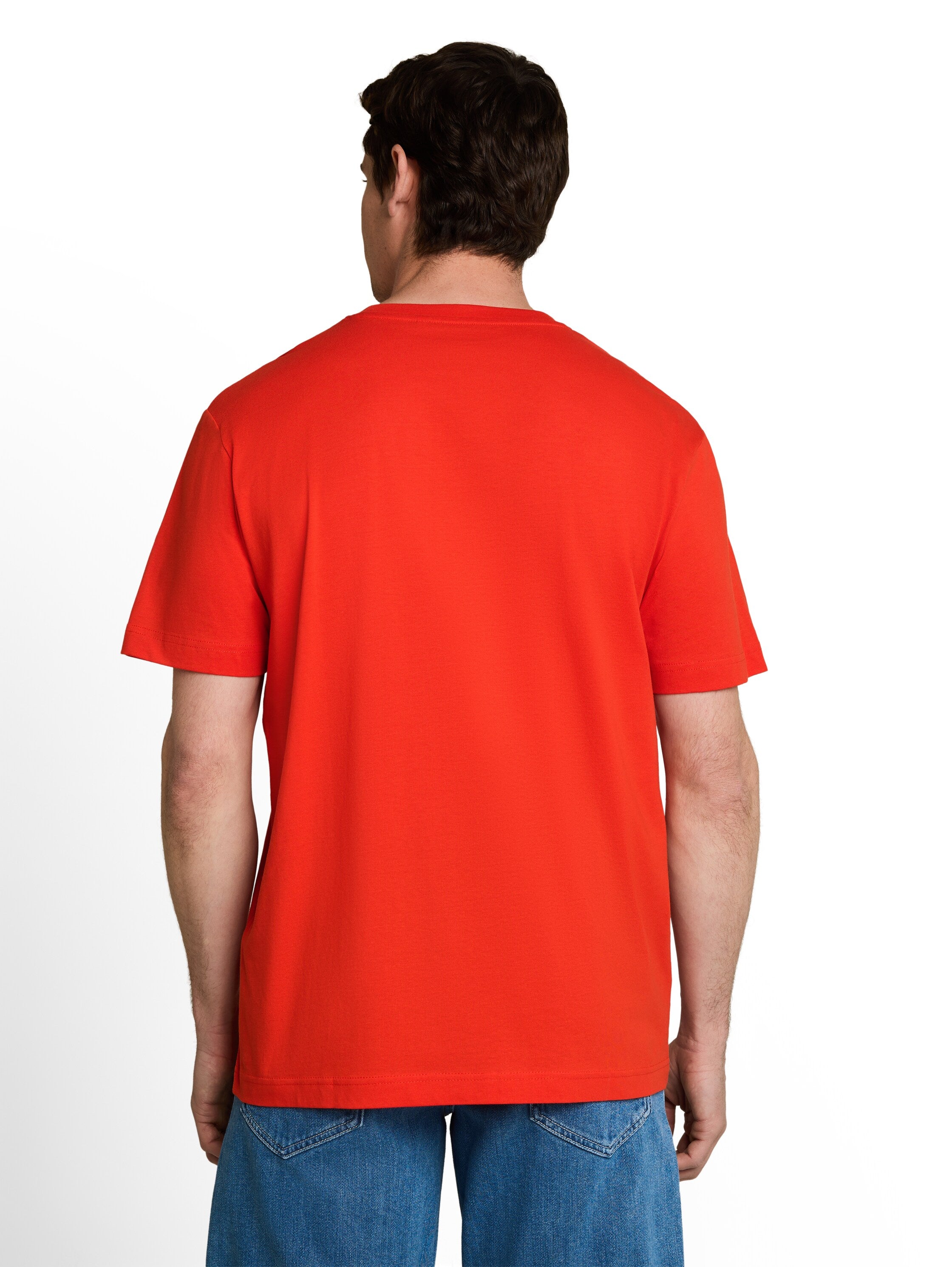 Tom Tailor Herren T-Shirts kurz Orange Red