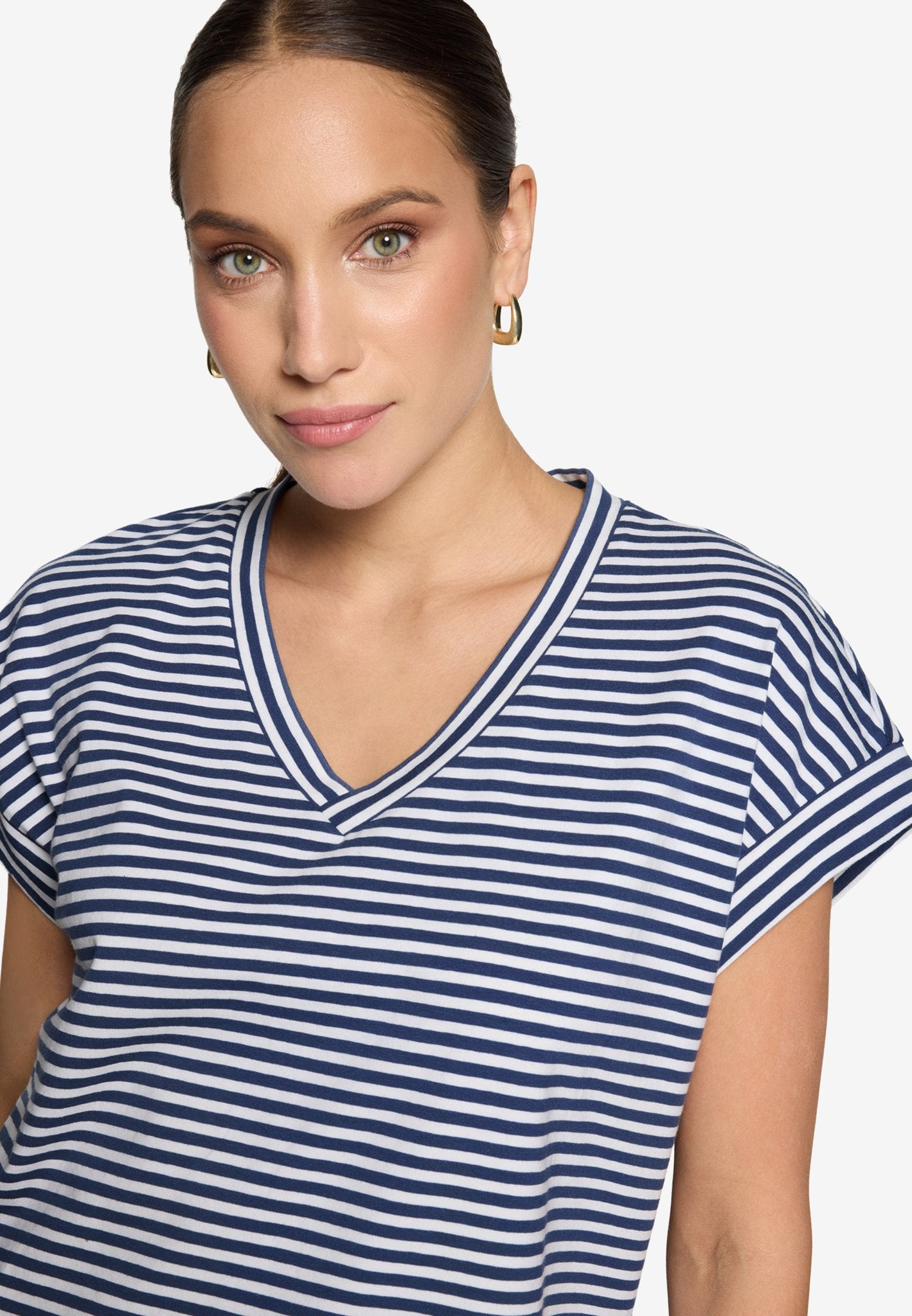 Zero Damen T-Shirts Blue/White