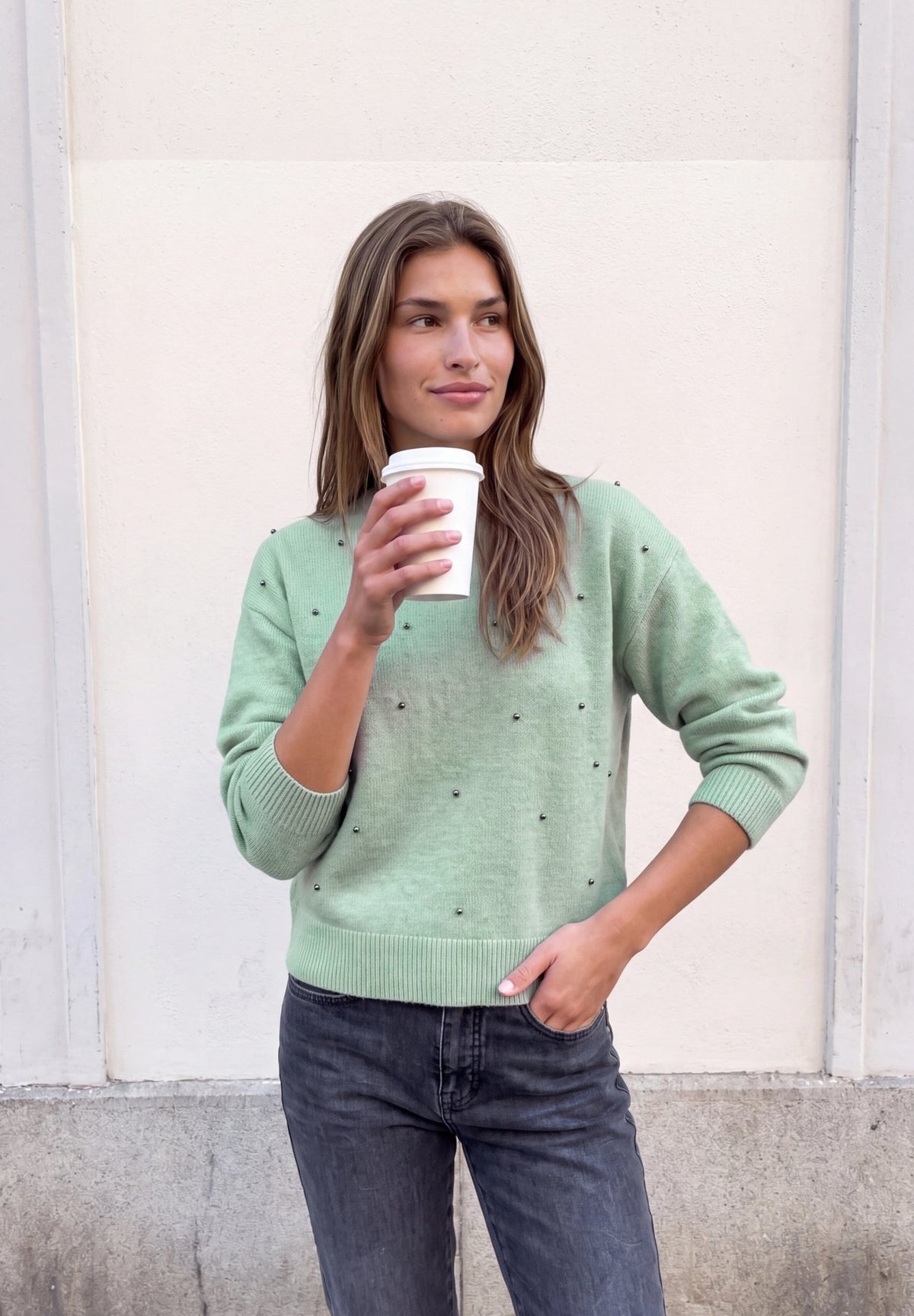 Street One Studio Damen Pullover  Grayed Mi