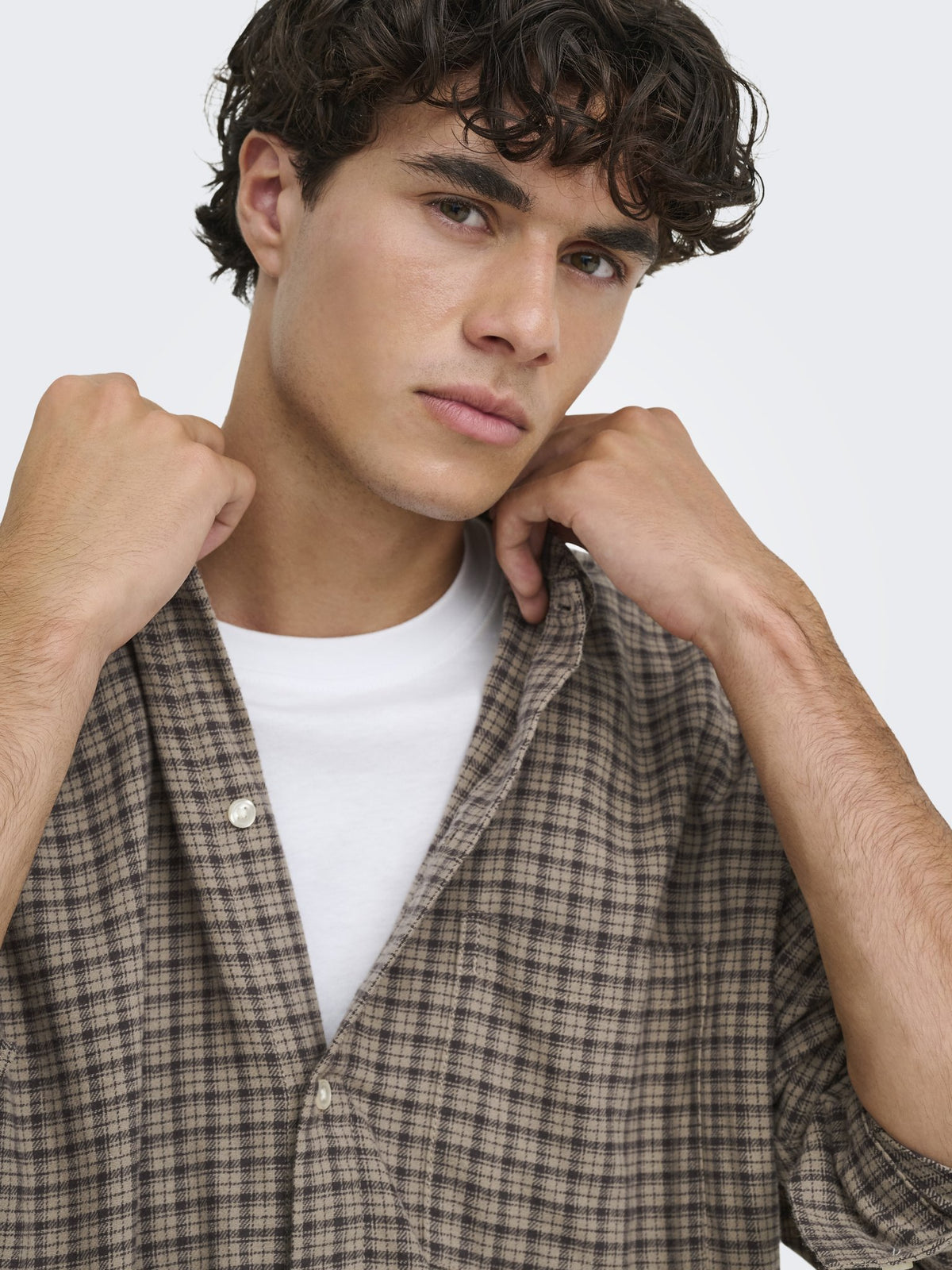 Only & Sons Herren Hemden lang Travertine
