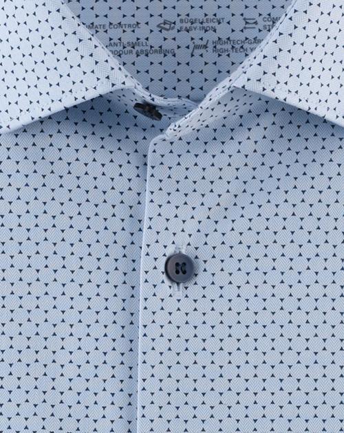 Olymp Herren Hemden lang  Bleu