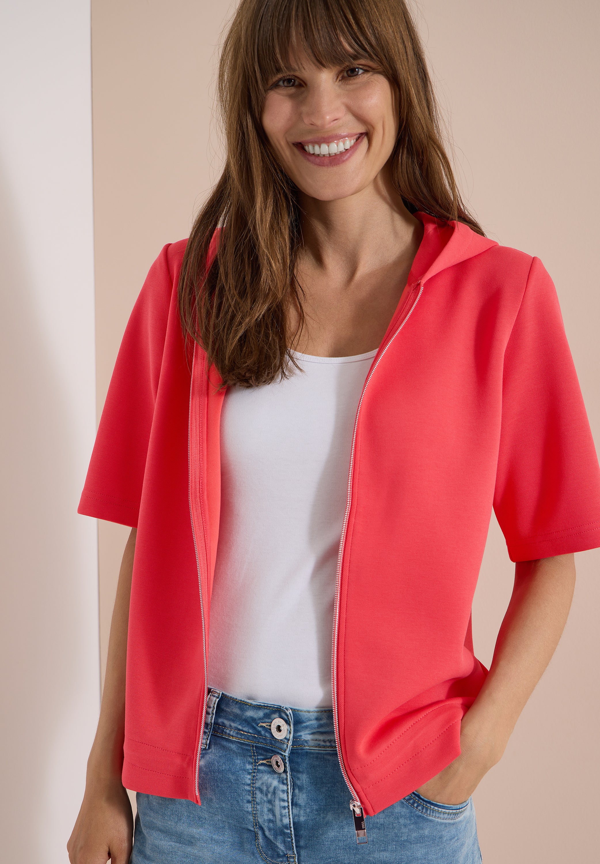 Cecil Damen T-Shirts Coral
