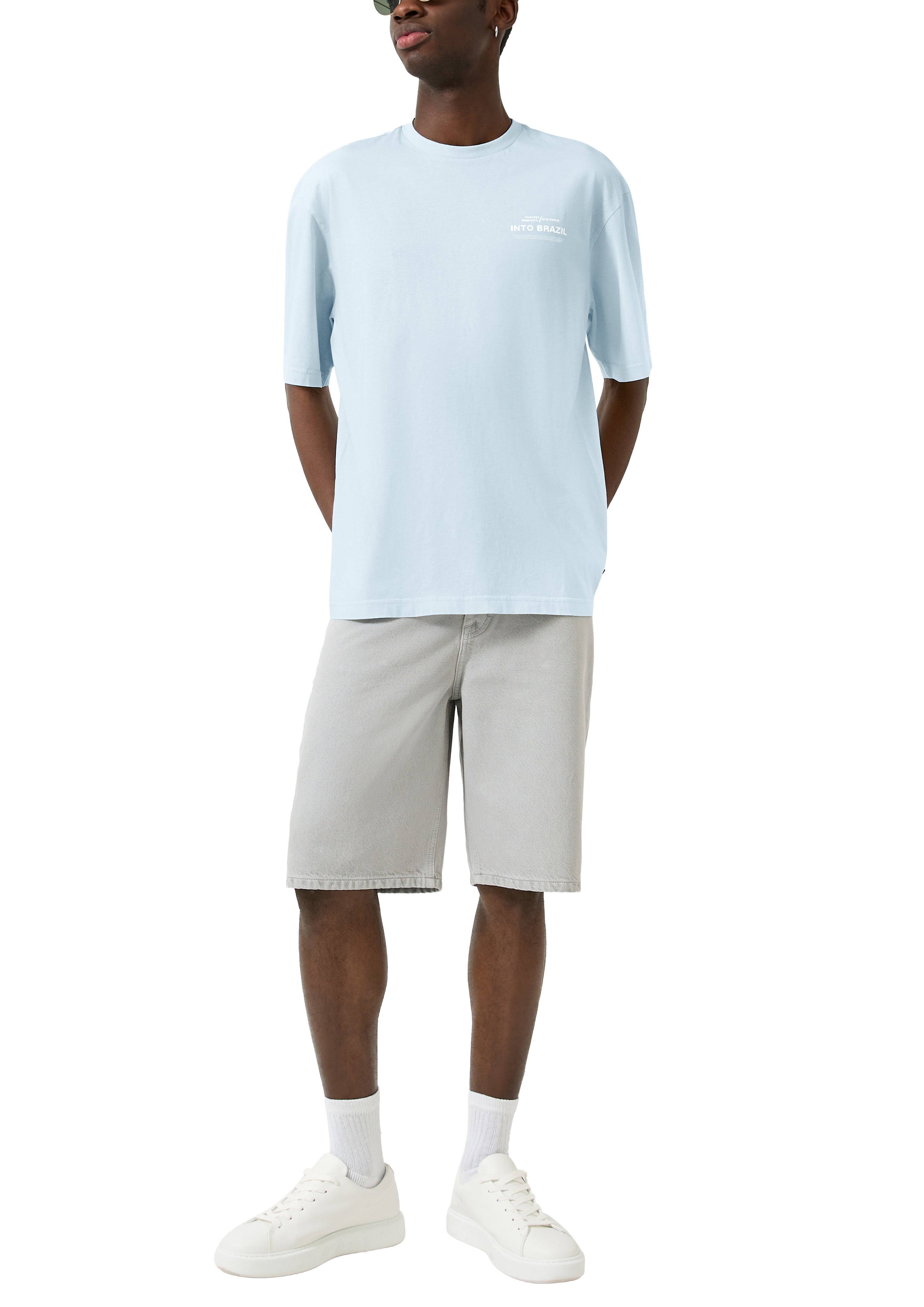QS by S.Oliver Herren T-Shirts kurz Blue