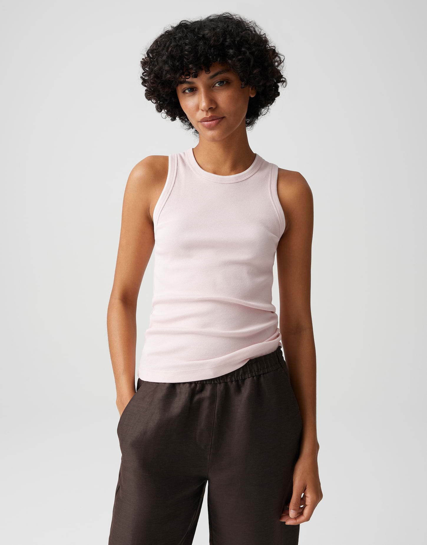 Opus Damen T-Shirts Rose Tint