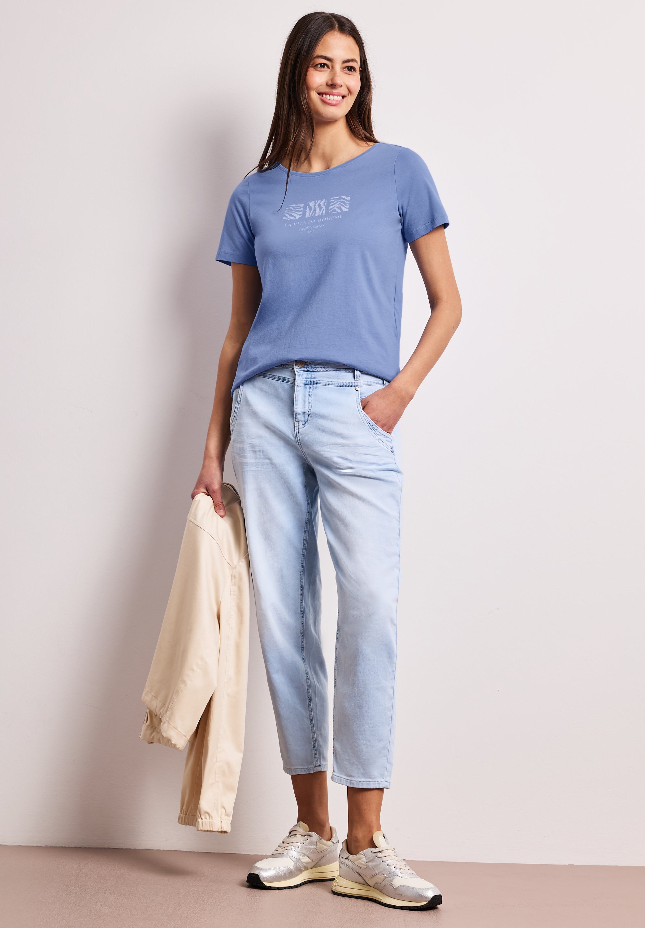 Street One Damen T-Shirts Drift Blu