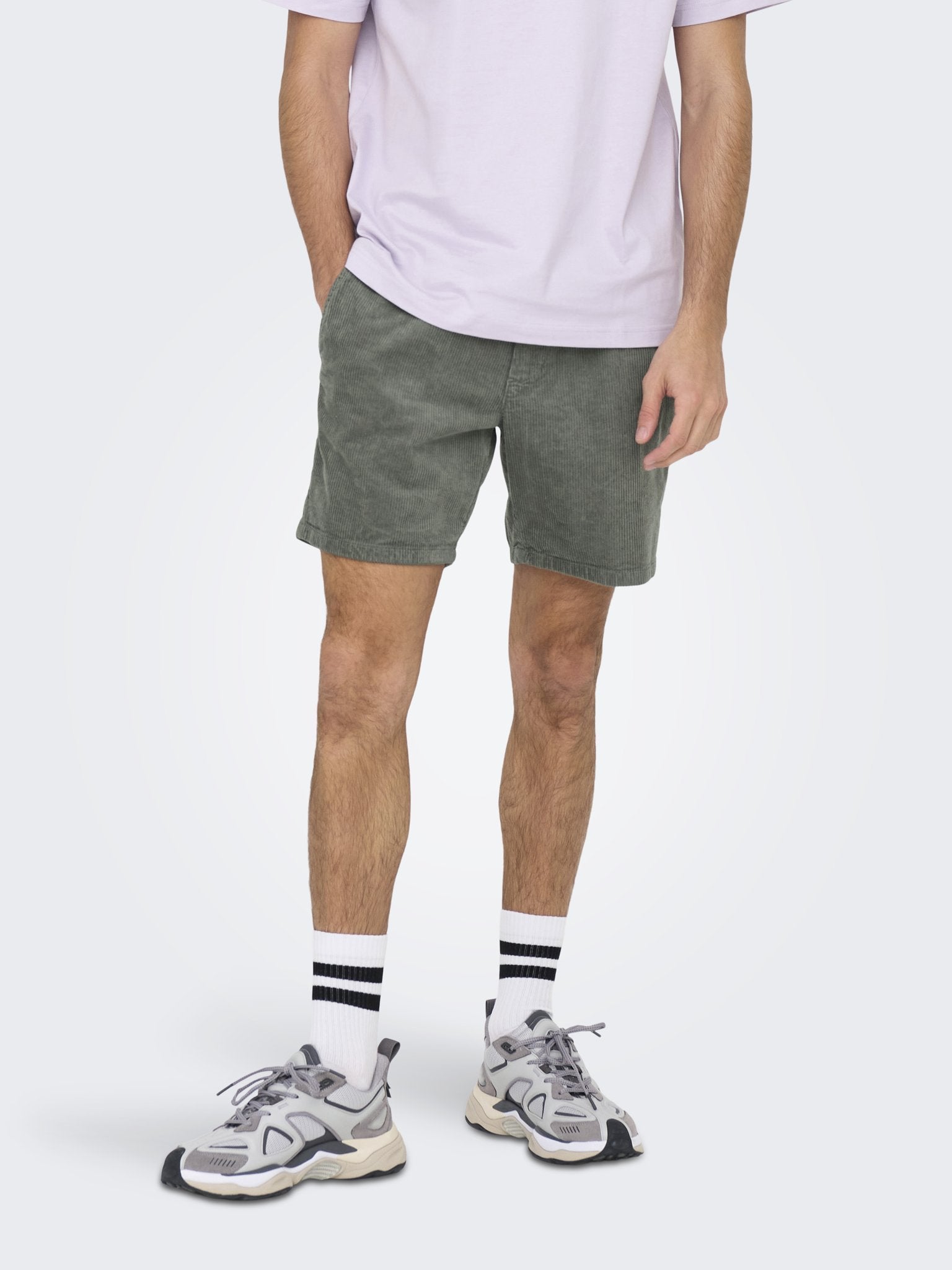 Only & Sons Herren Shorts Castor Gray