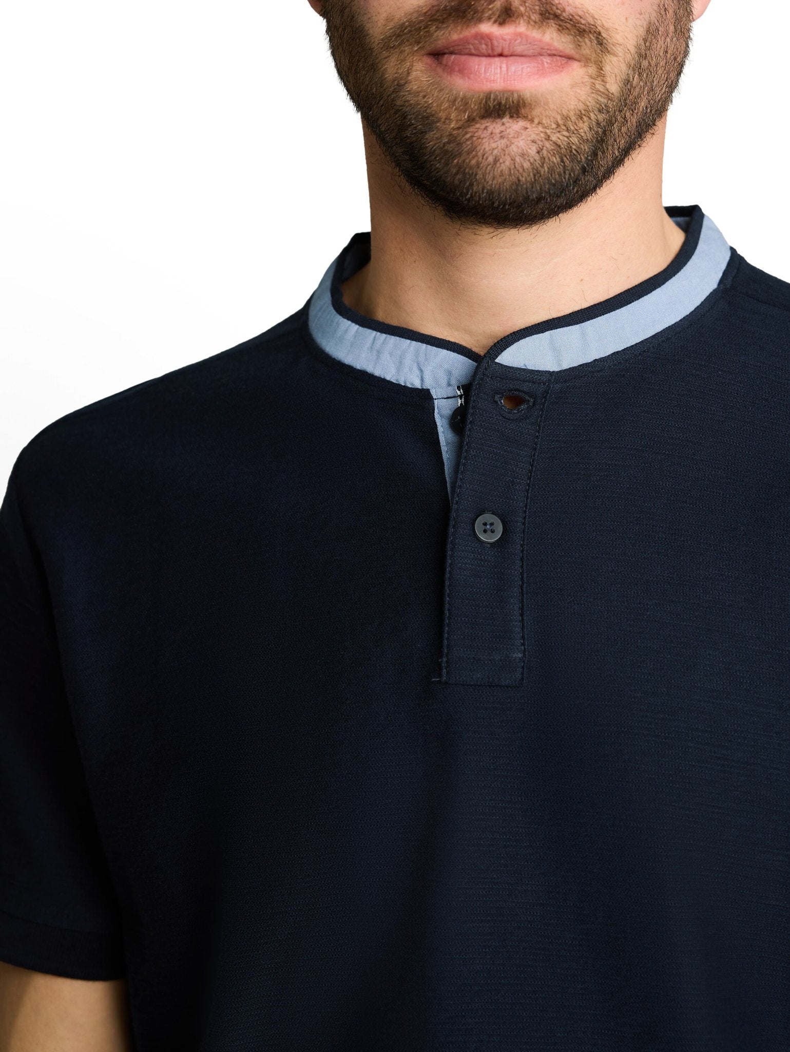 Tom Tailor Herren Polo-Shirts Sky Captain Blu