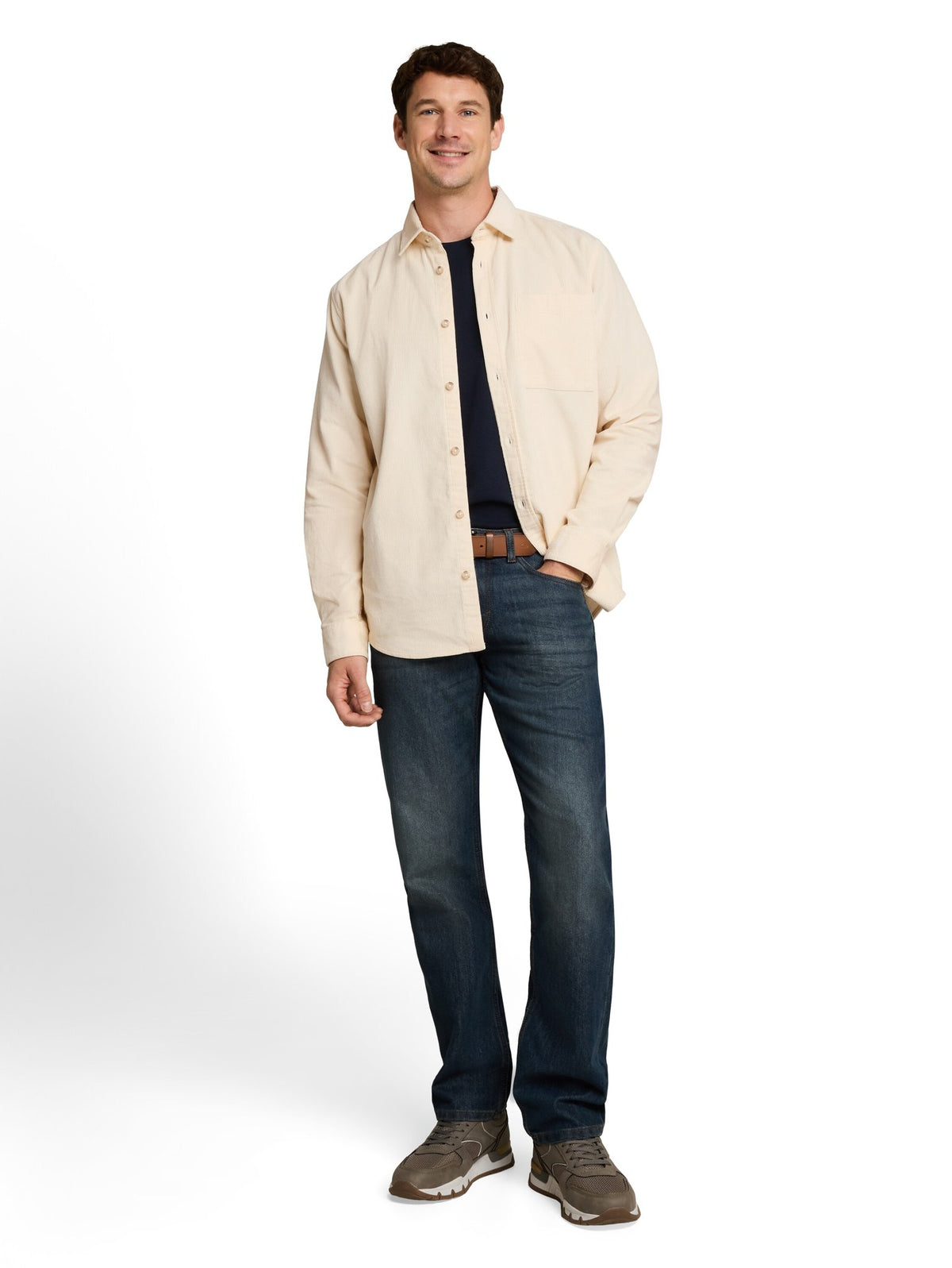 Tom Tailor Herren Hemden lang Gardenia White
