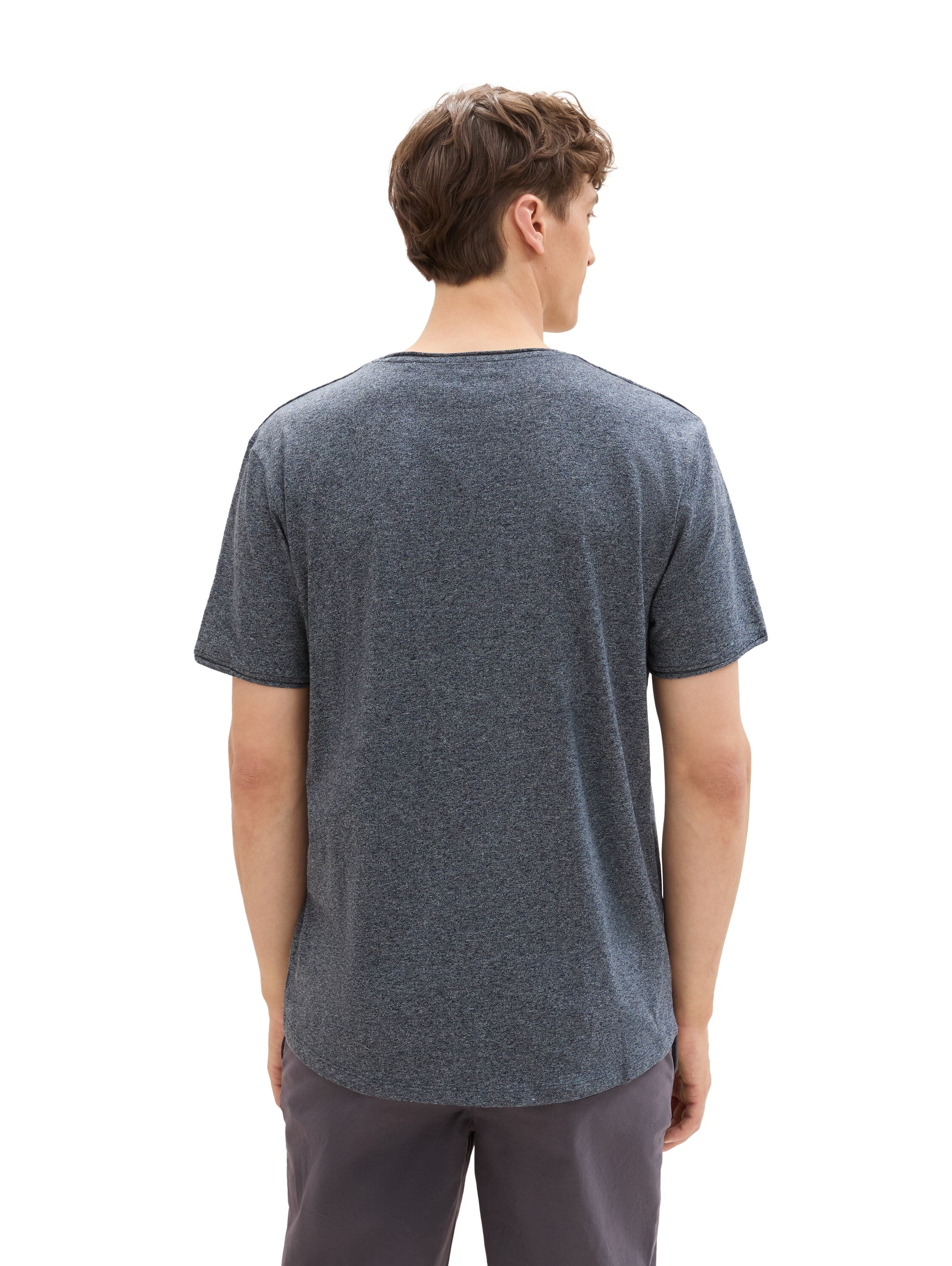 Tom Tailor denim Herren T-Shirts kurz Sky Captain Blu