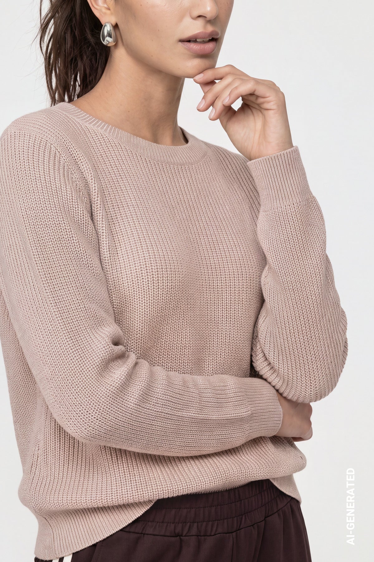 Monari Damen Pullover  Cappuccino