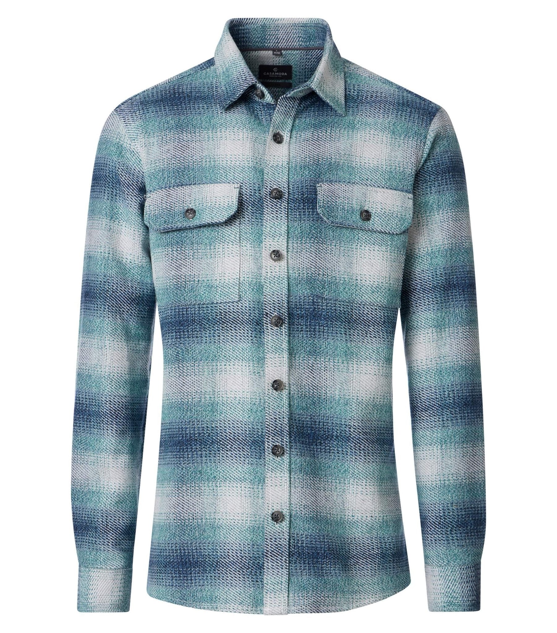 Casa Moda Herren Hemden  Aqua Bis Pe