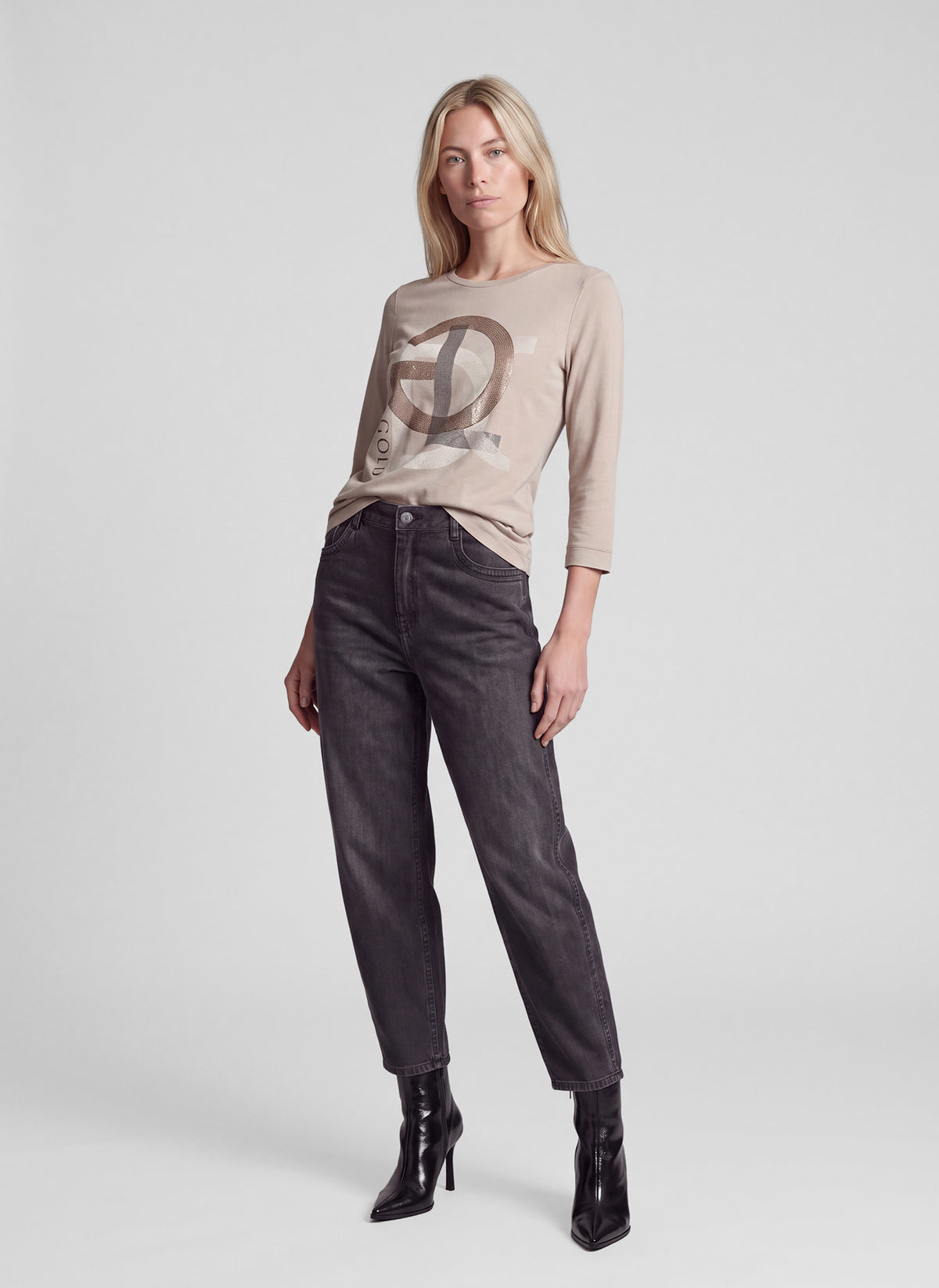 Rabe Damen T-Shirts Kiesel