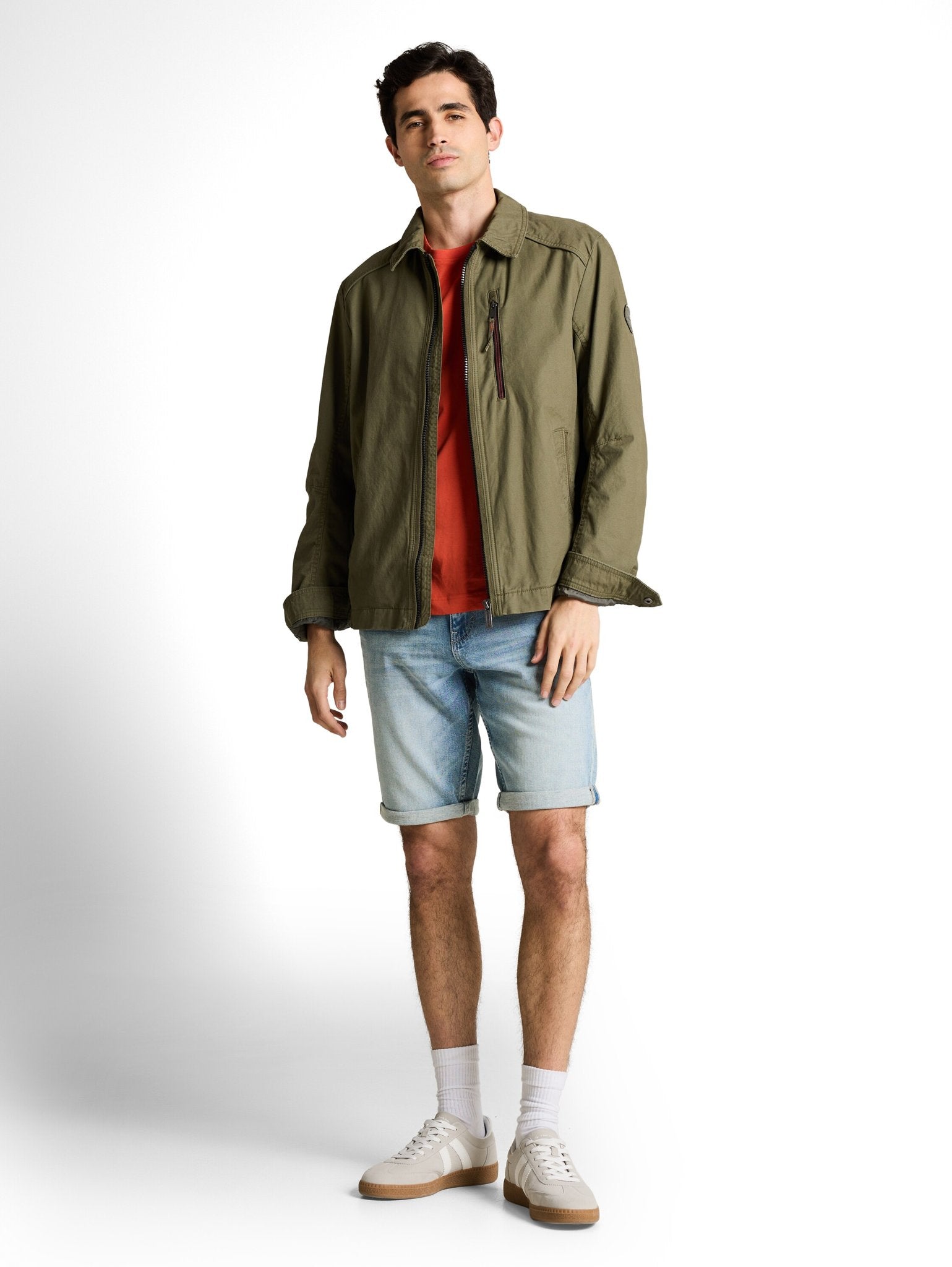 Tom Tailor Herren Shorts Light Stone Blu