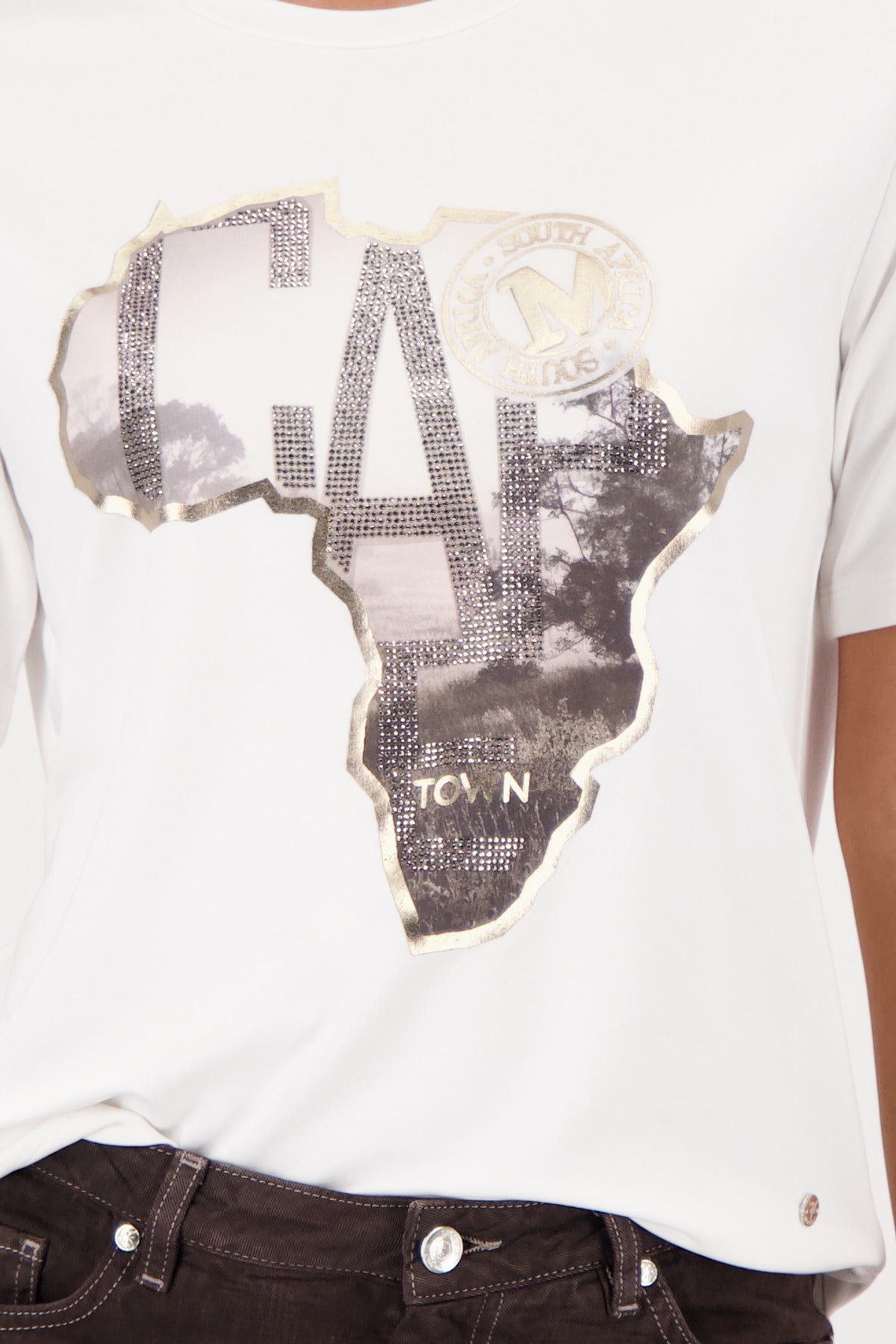 Monari Damen T-Shirts Off-White