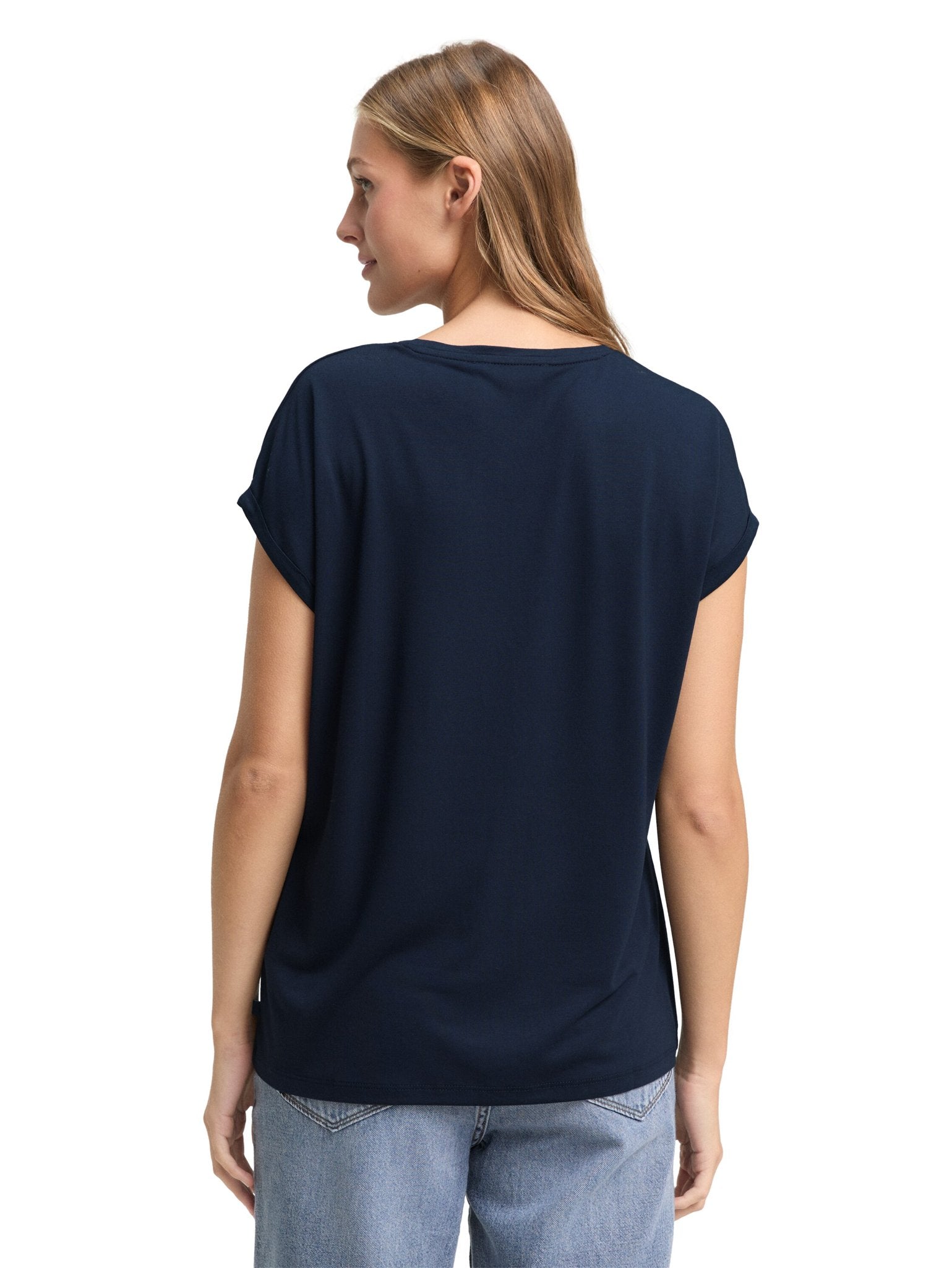 Tom Tailor denim Damen T-Shirts Sky Captain Blu