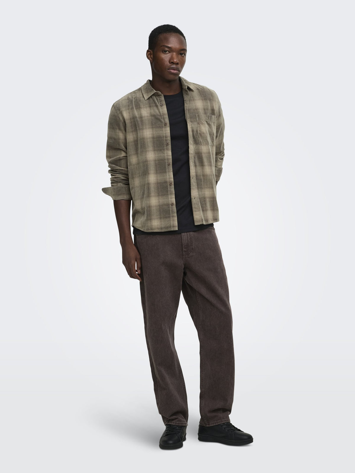 Only & Sons Herren Hemden lang Soft Silt/Twill