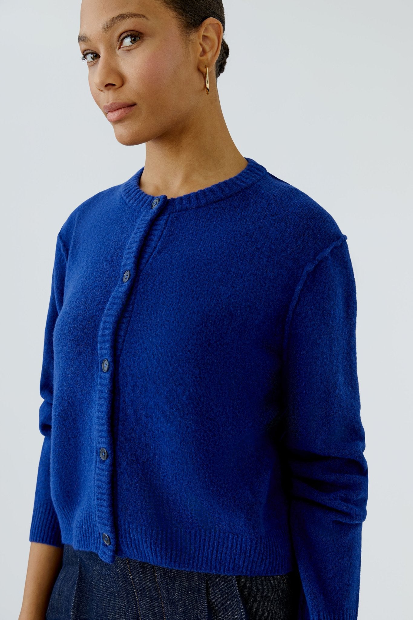 Oui Damen Strickjacken  Royal Blue