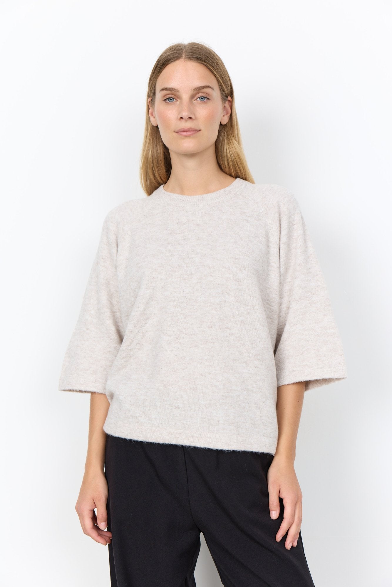 Soya Concept Damen Pullover Light Sand Mela