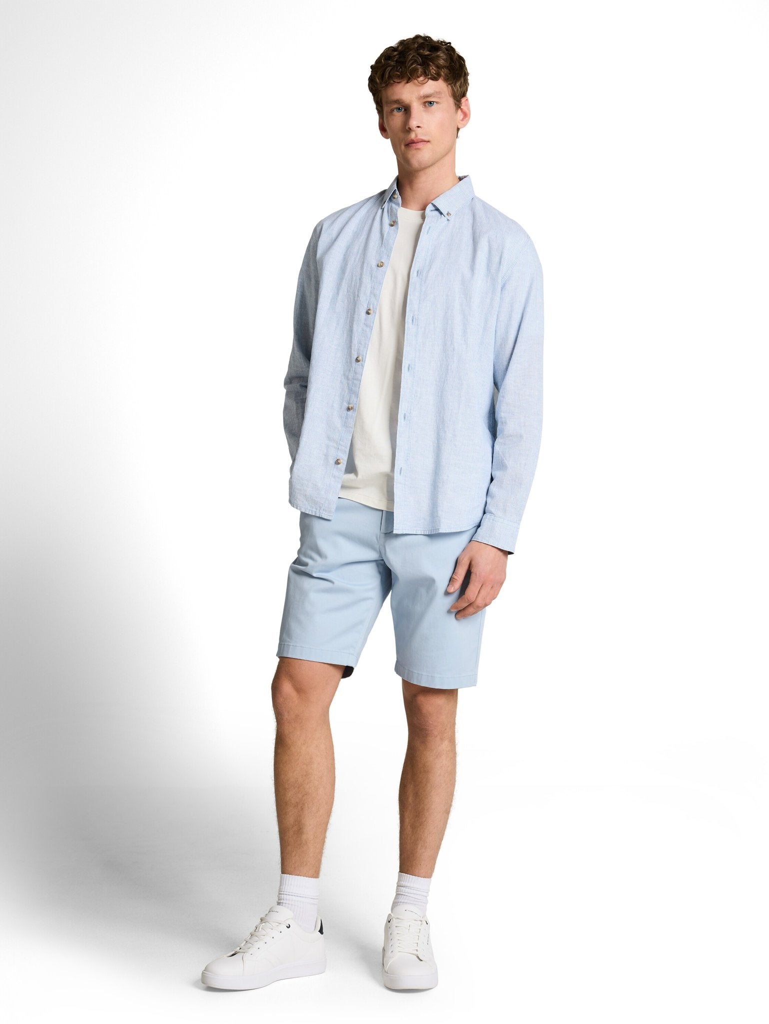 Tom Tailor denim Herren Shorts Smart Light Blu