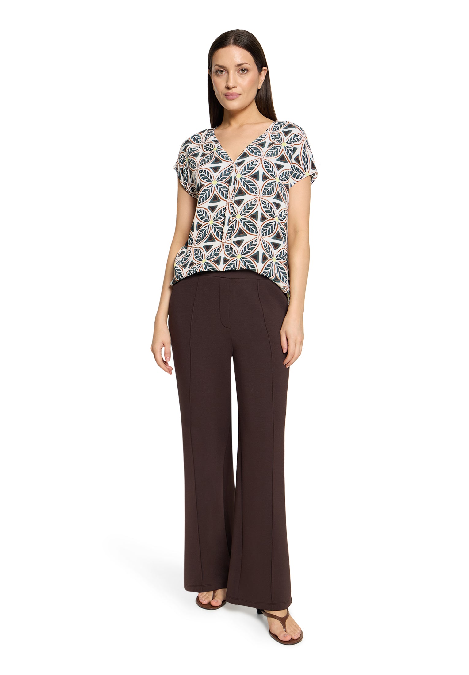 Cartoon Damen Blusen Nature/Grey