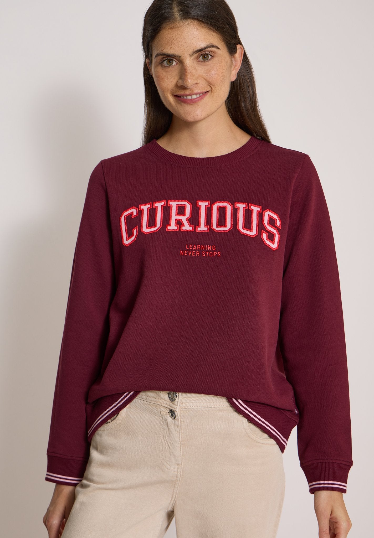 Cecil Damen Pullover  Red Wine