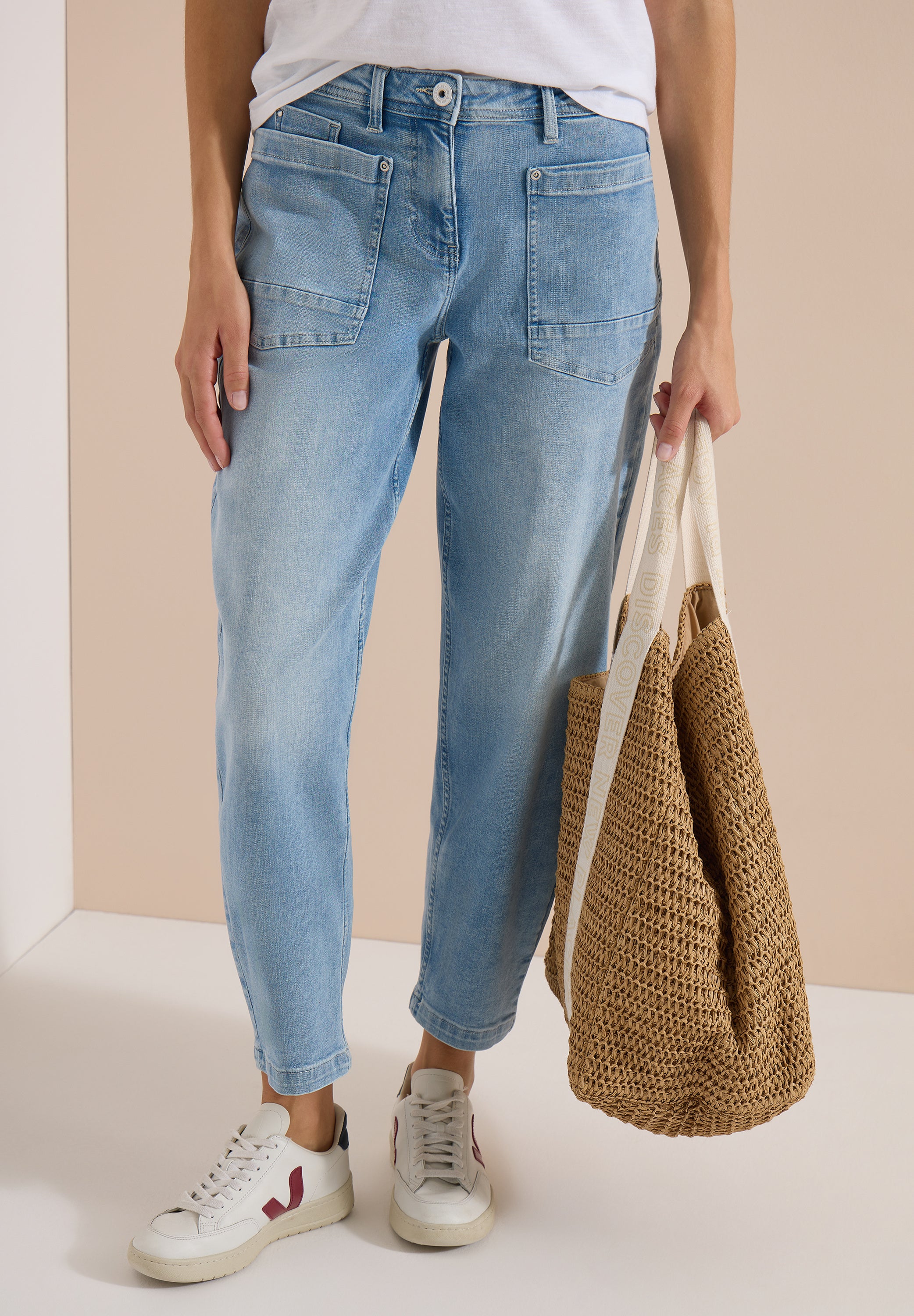 Cecil Damen Hosen  Light Blu