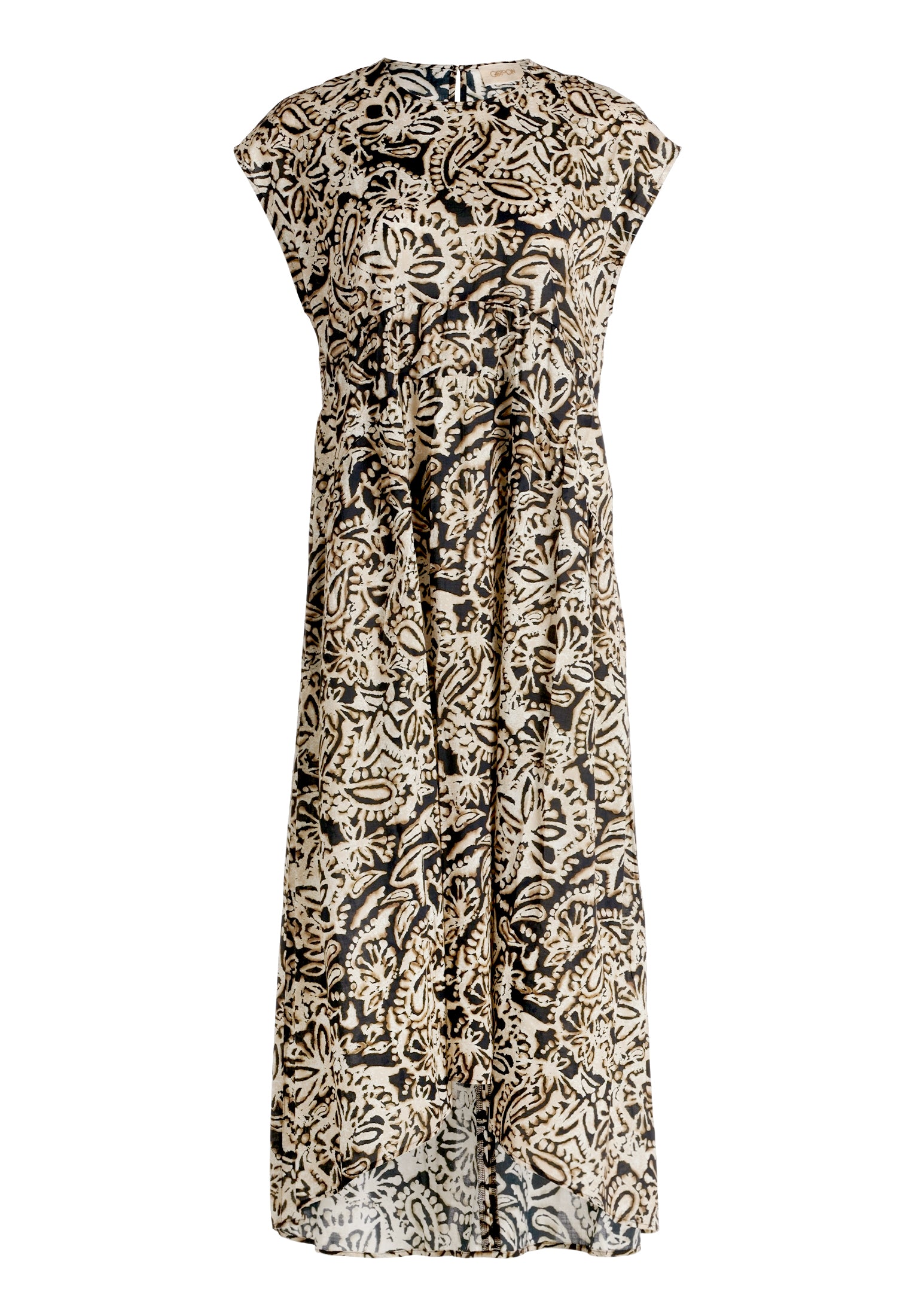 Cartoon Damen Kleider Nature/Black