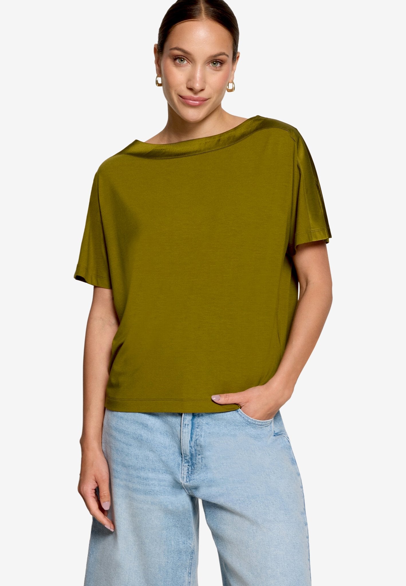 Zero Damen Tops Fir Green