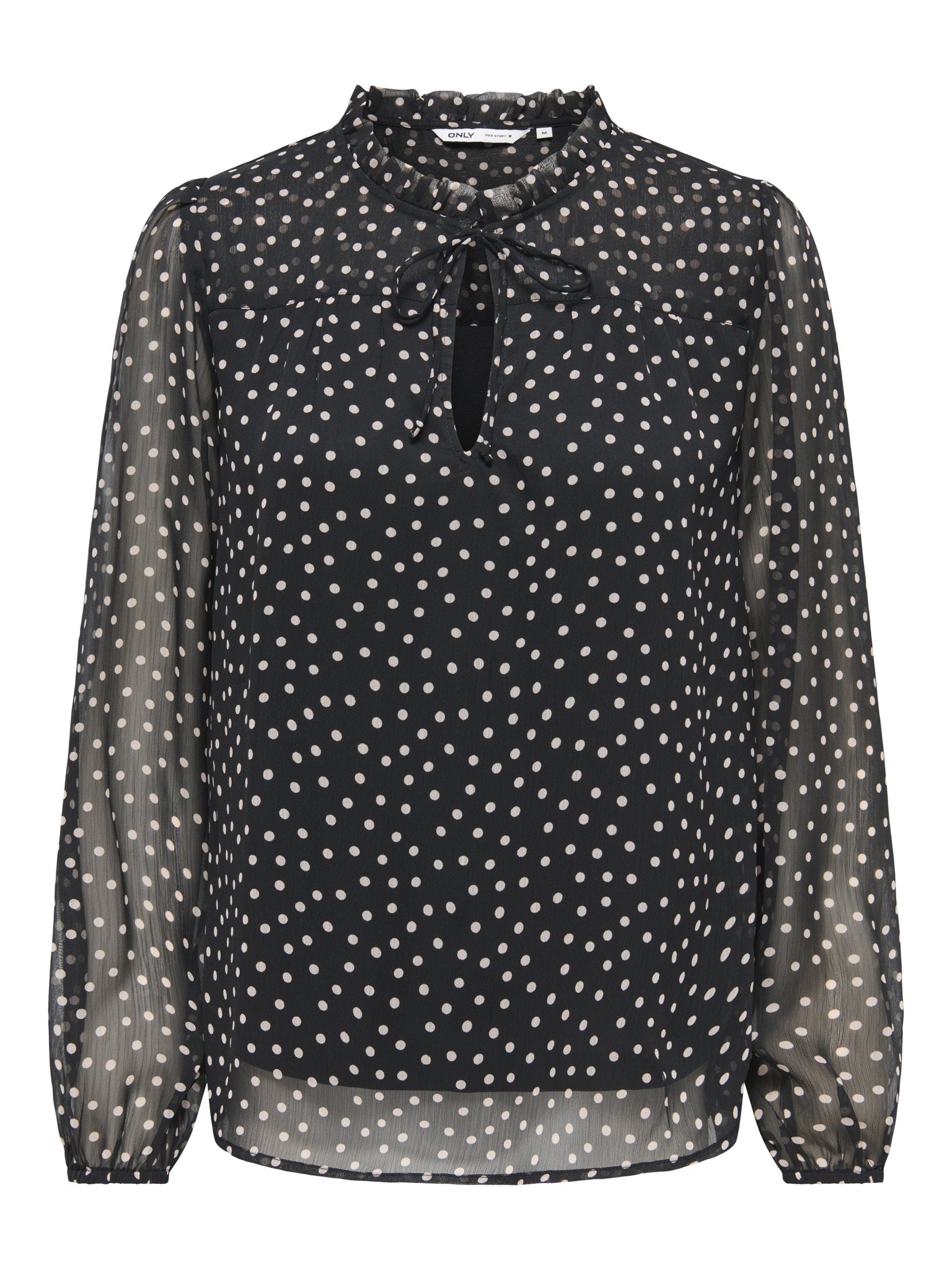 only Damen Tops Black/Cd Dots