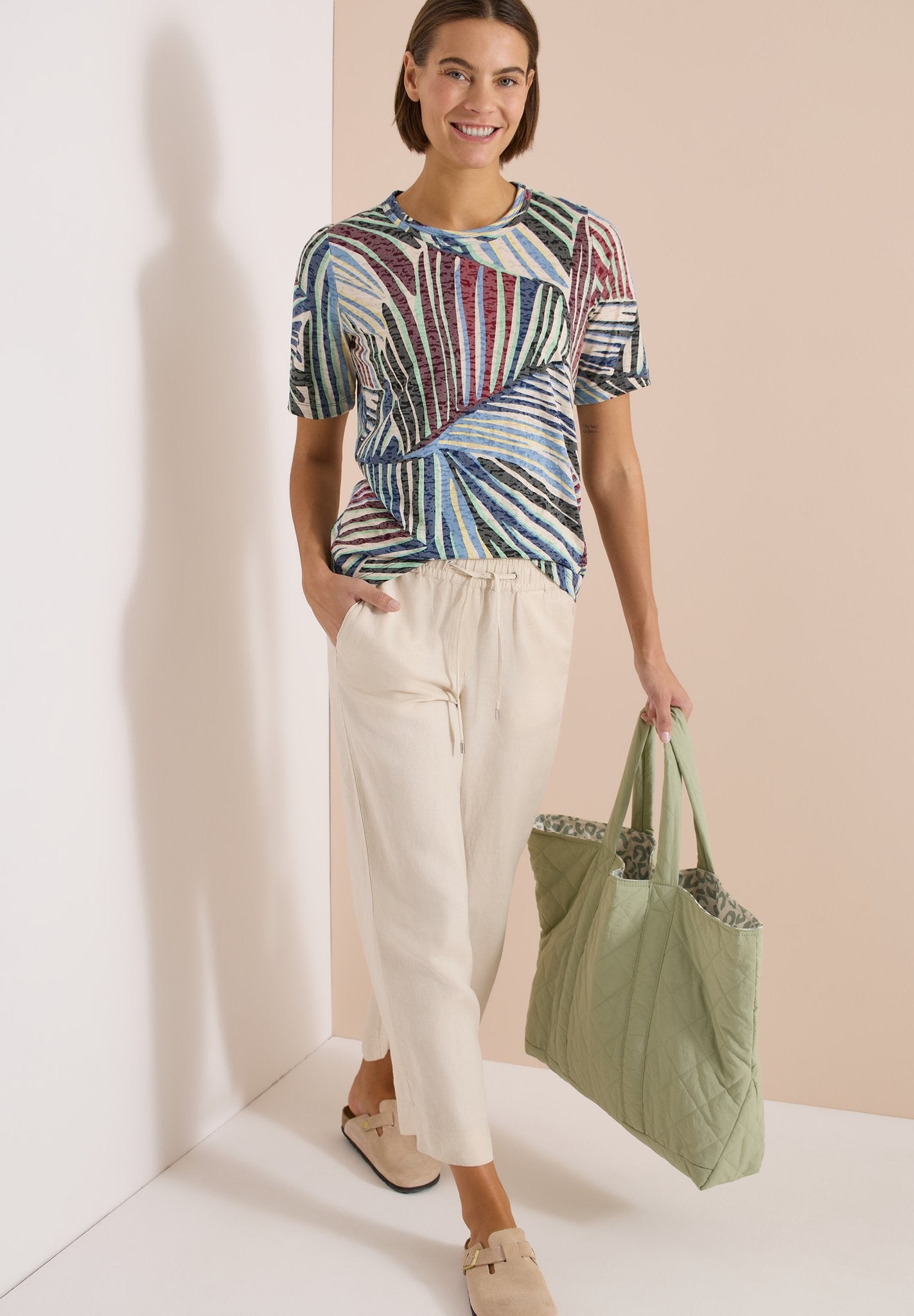 Cecil Damen T-Shirts Palm Bree