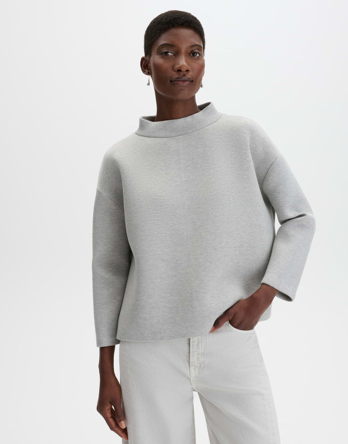 Someday Damen Sweatshirts Hazy Fog Melang