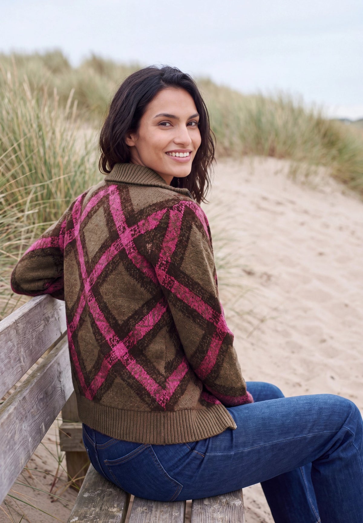 Cecil Damen Strickjacken  Pink Flas