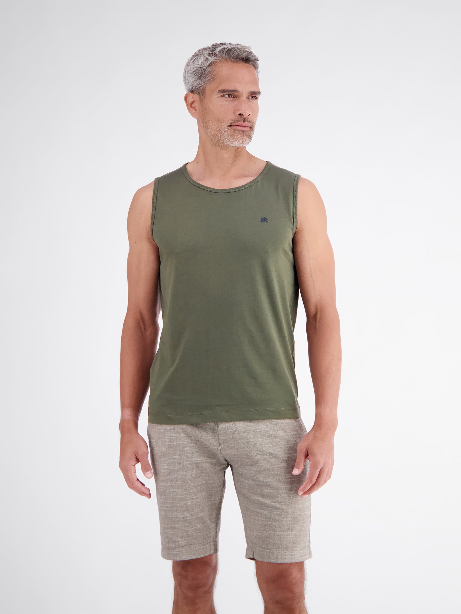 Lerros Herren T-Shirts kurz Nordic Olive